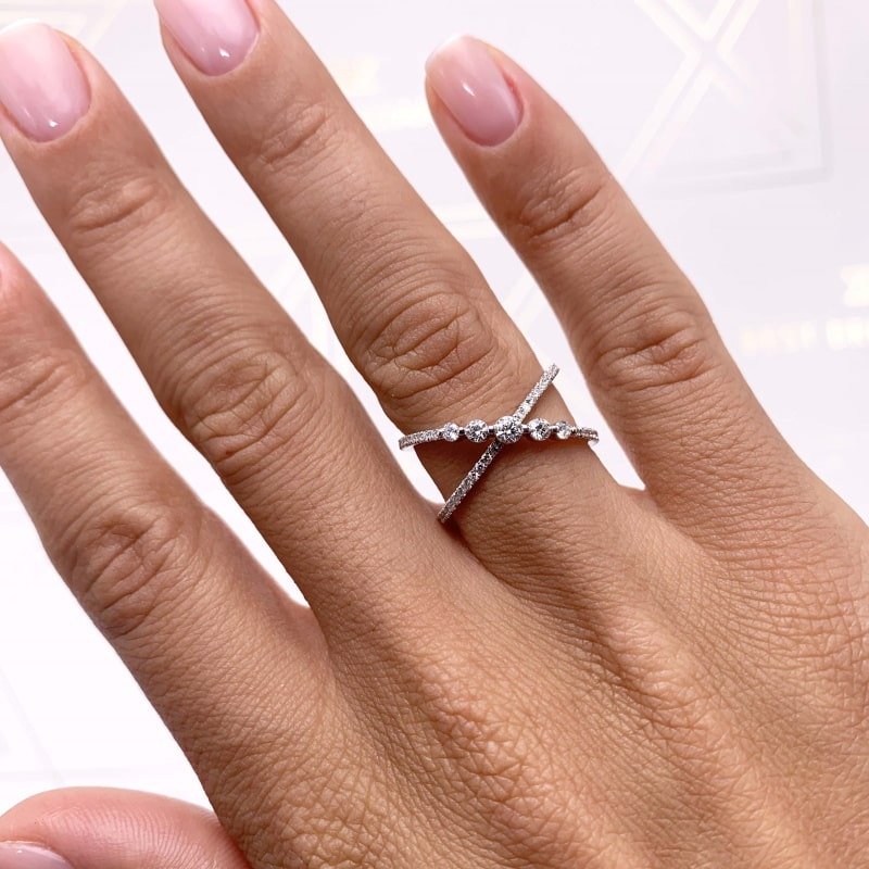 Infinity hot sale diamond ring