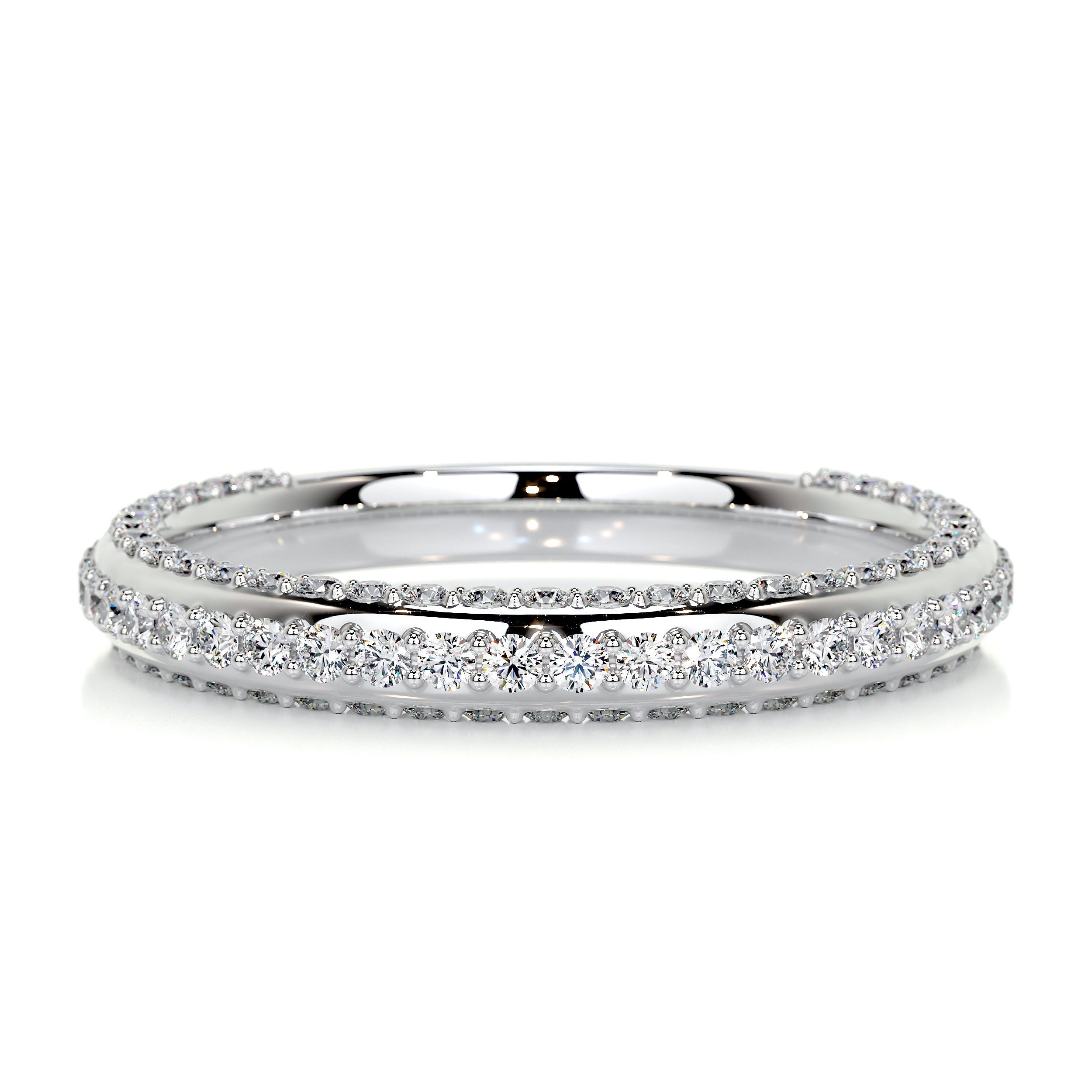 Anastasia Diamond Wedding Ring (0.75 Carat) -18K White Gold (RTS)