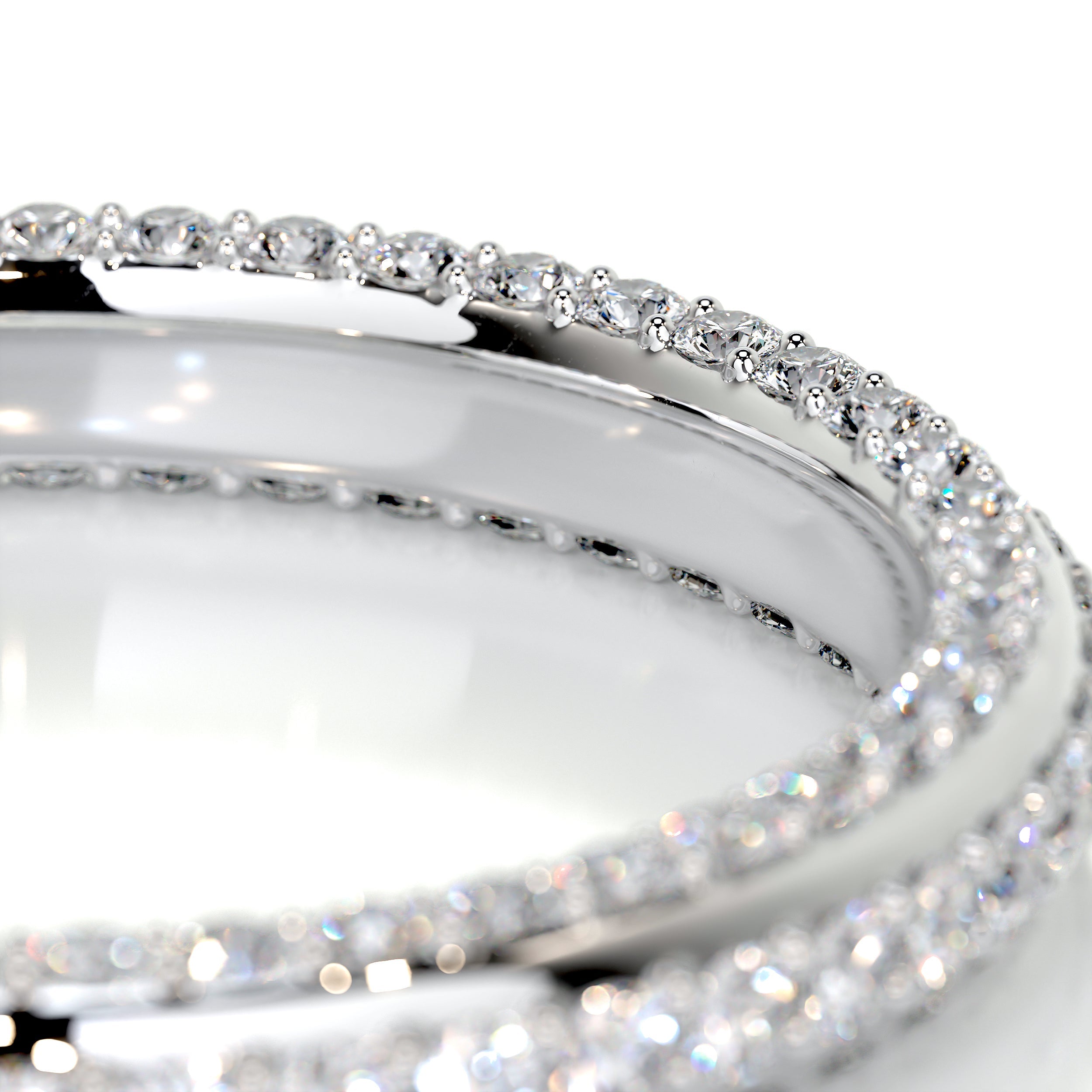 Anastasia Diamond Wedding Ring (0.75 Carat) -18K White Gold (RTS)