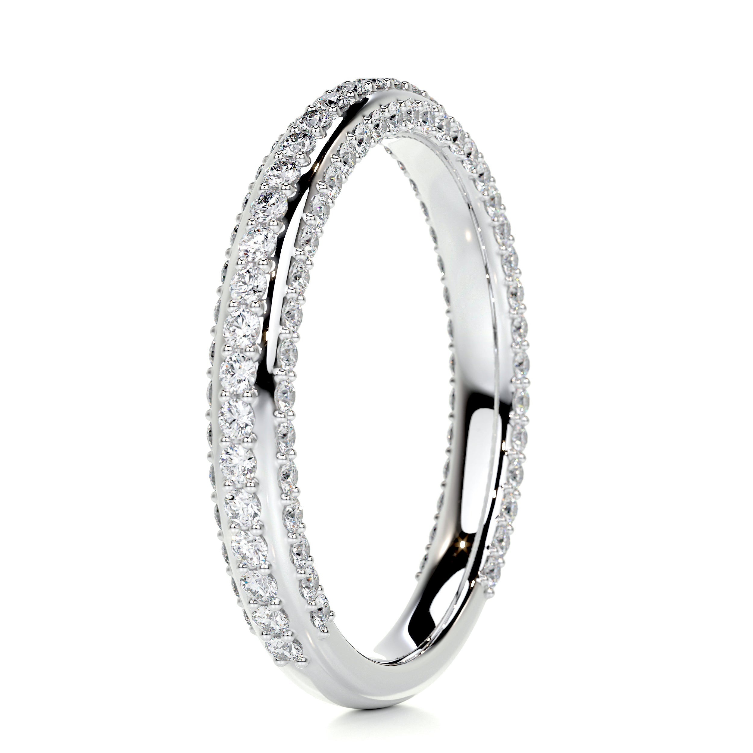 Anastasia Diamond Wedding Ring (0.75 Carat) -18K White Gold (RTS)