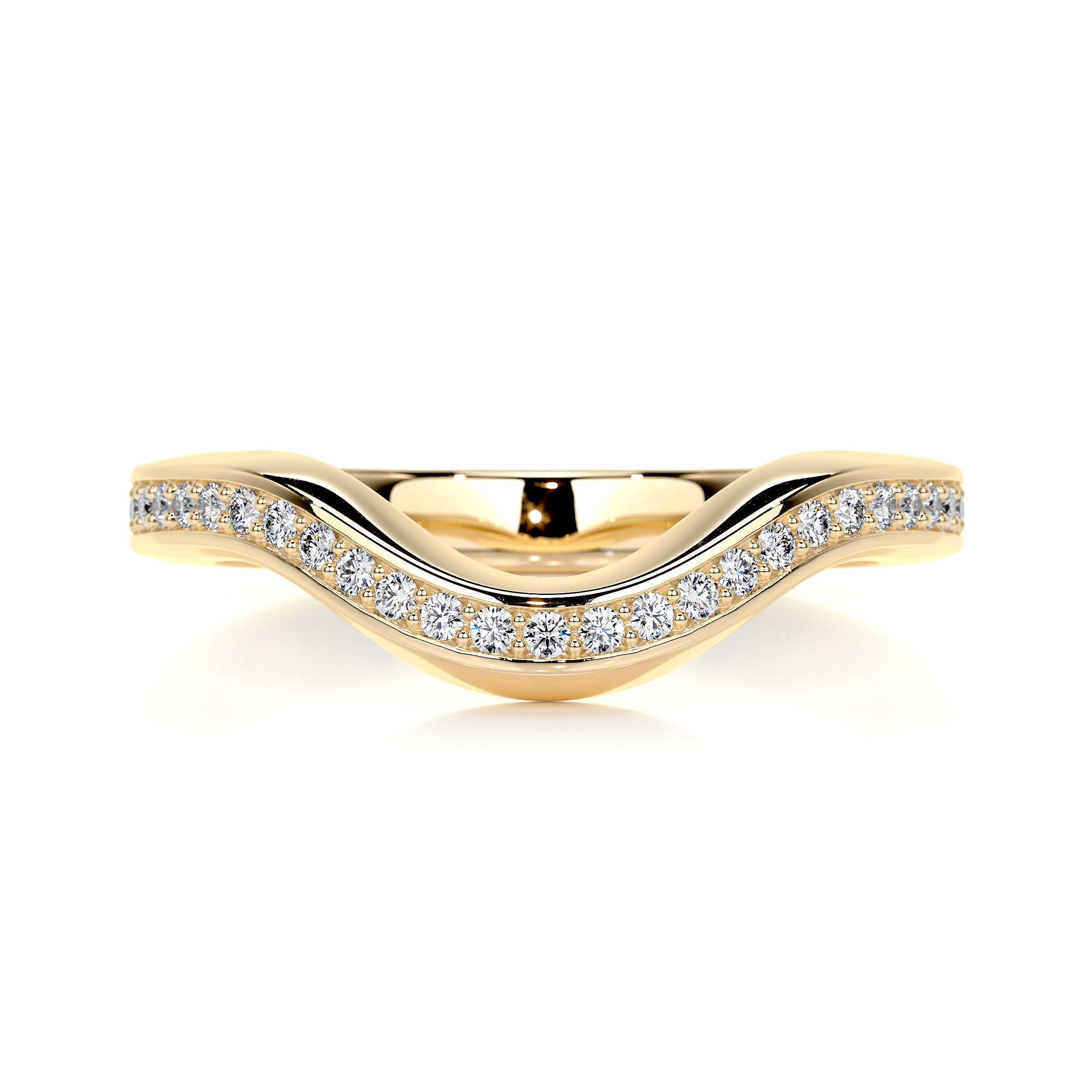 Lucy Diamond Wedding Ring (0.30 Carat) -18K Yellow Gold (RTS)