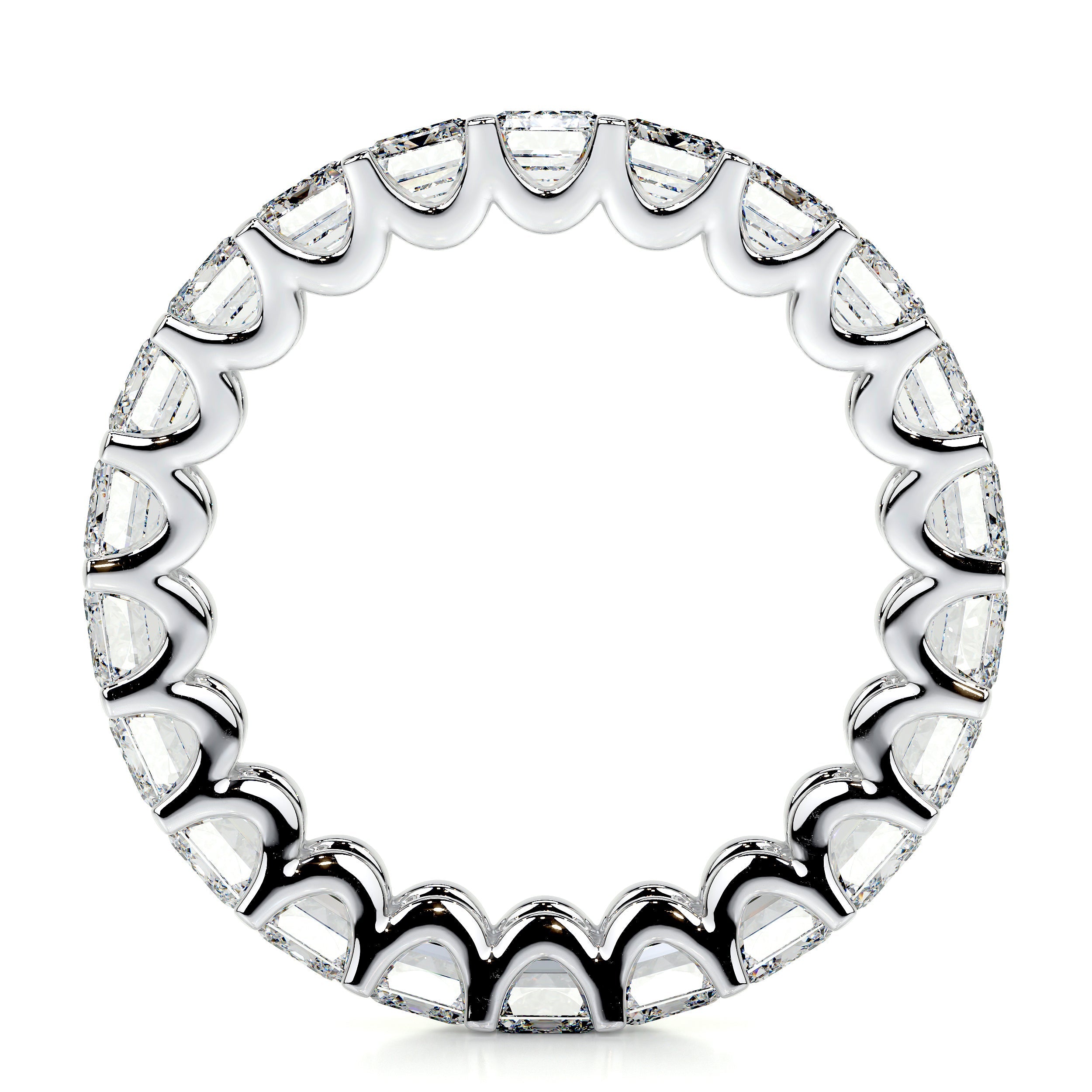 Gina Lab Grown Eternity Wedding Ring -14K White Gold (RTS)