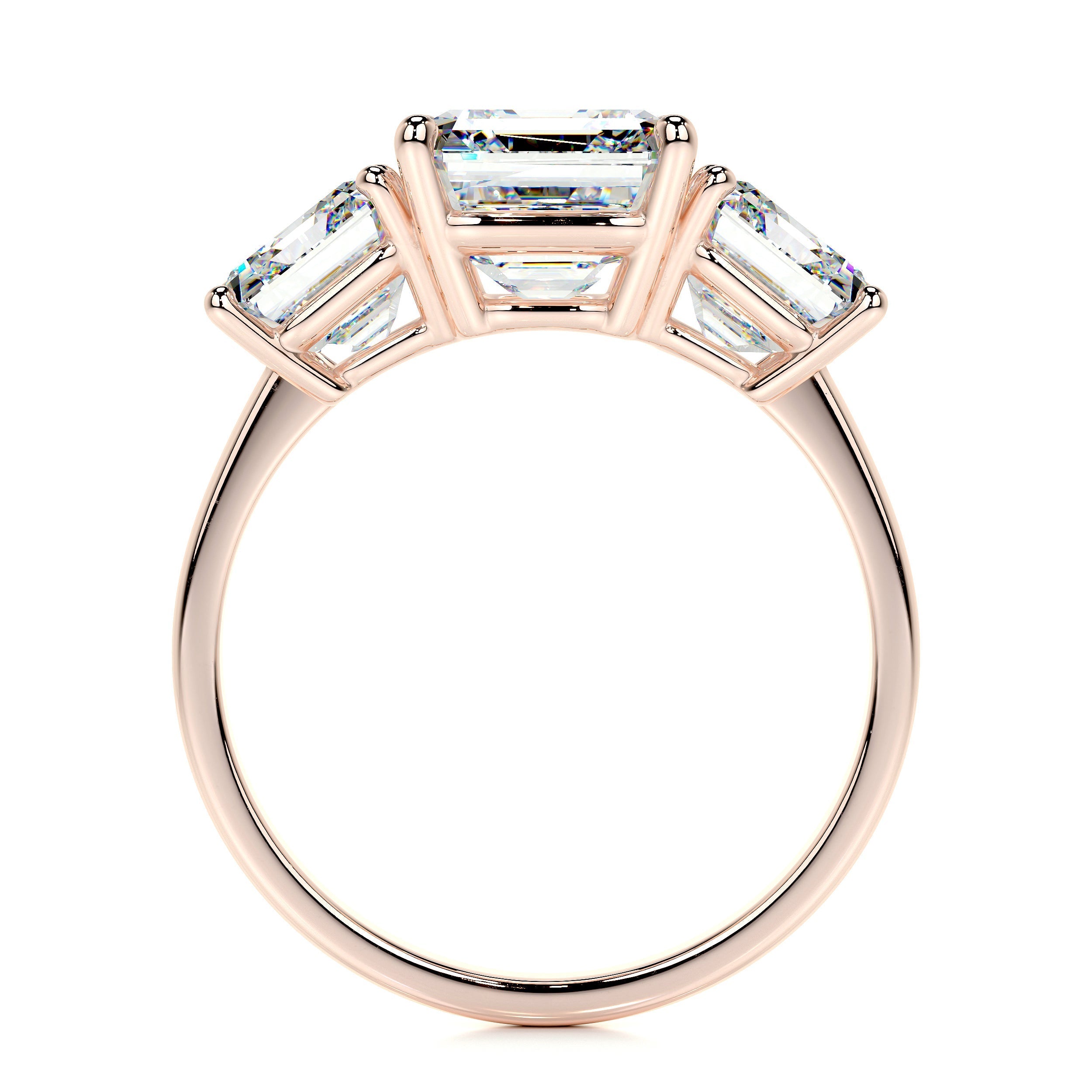 Amanda Lab Grown Diamond Ring (4 Carat) -14K Rose Gold