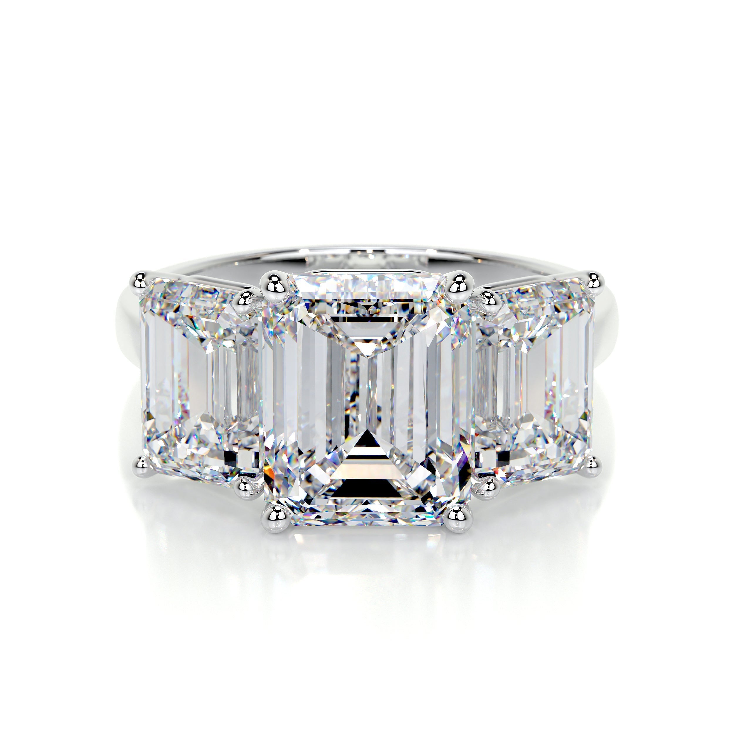 Amanda Lab Grown Diamond Ring (4 Carat) -14K White Gold
