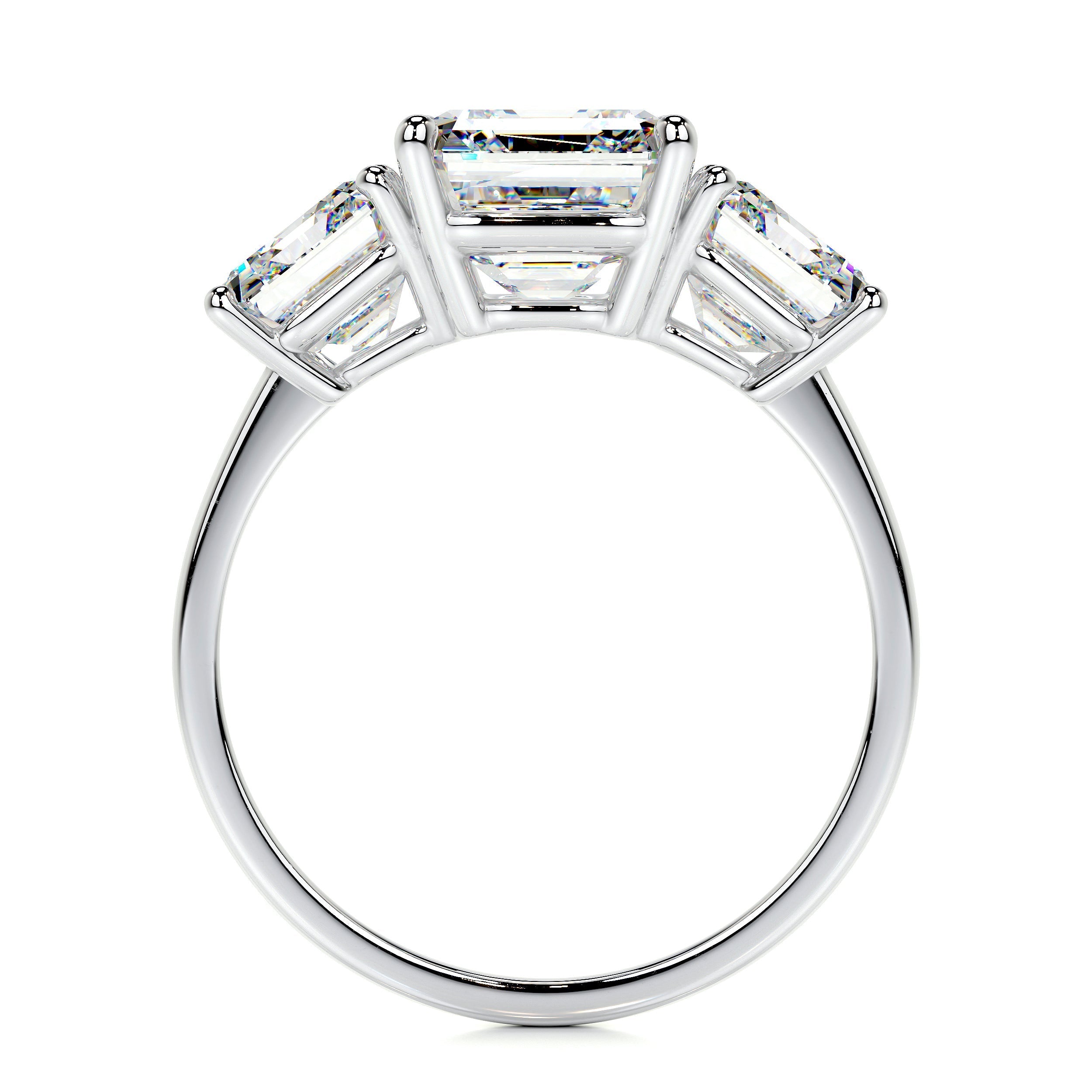Amanda Lab Grown Diamond Ring (4 Carat) -14K White Gold