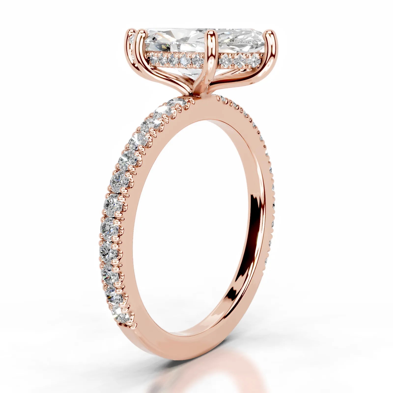 Lucy Lab Grown Diamond Ring Marquise -14K Rose Gold