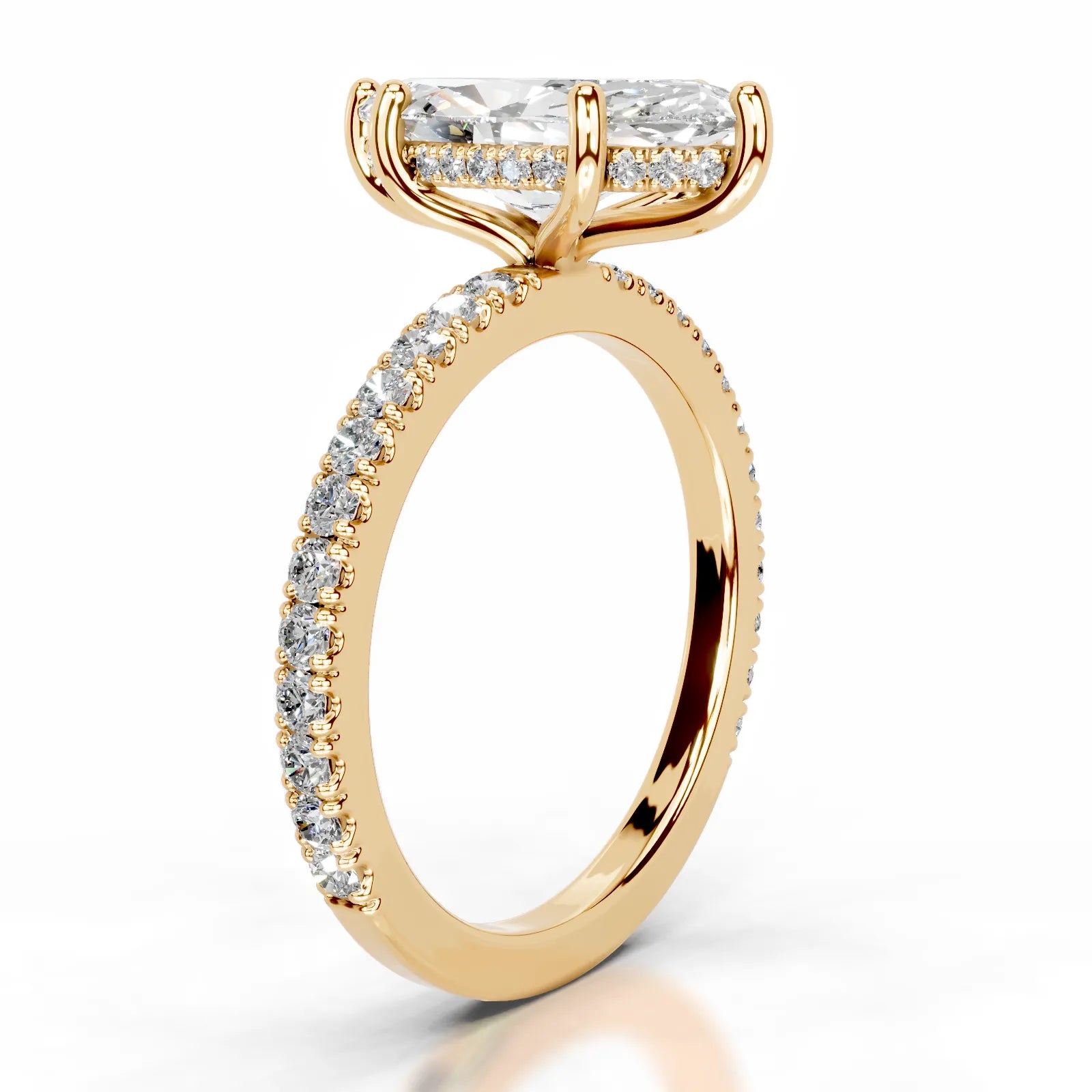 Lucy Lab Grown Diamond Ring Marquise -18K Yellow Gold (RTS)