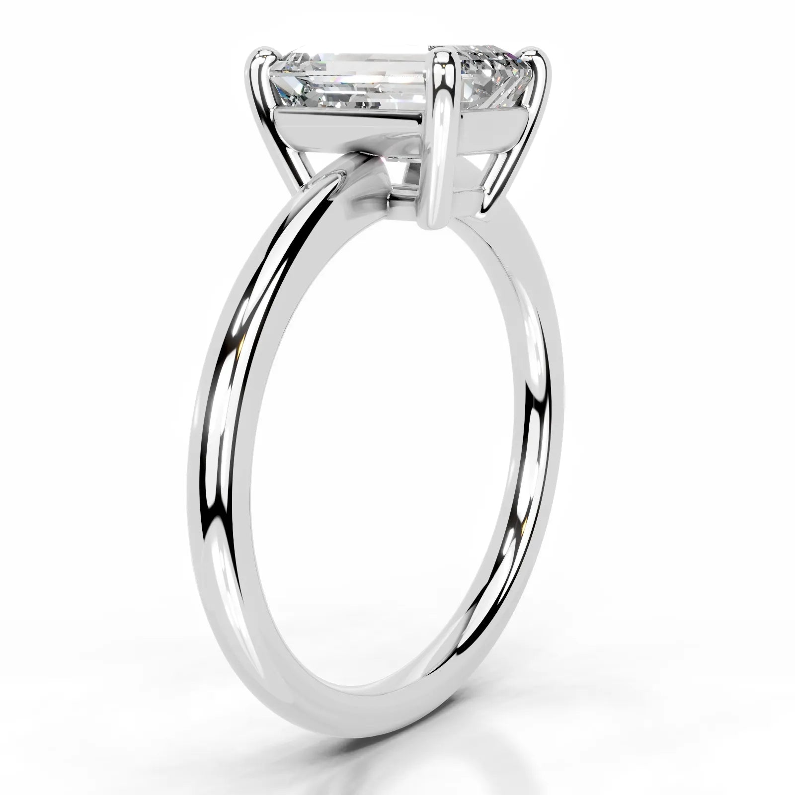 Adaline Lab Grown Diamond Ring Emerald -14K White Gold