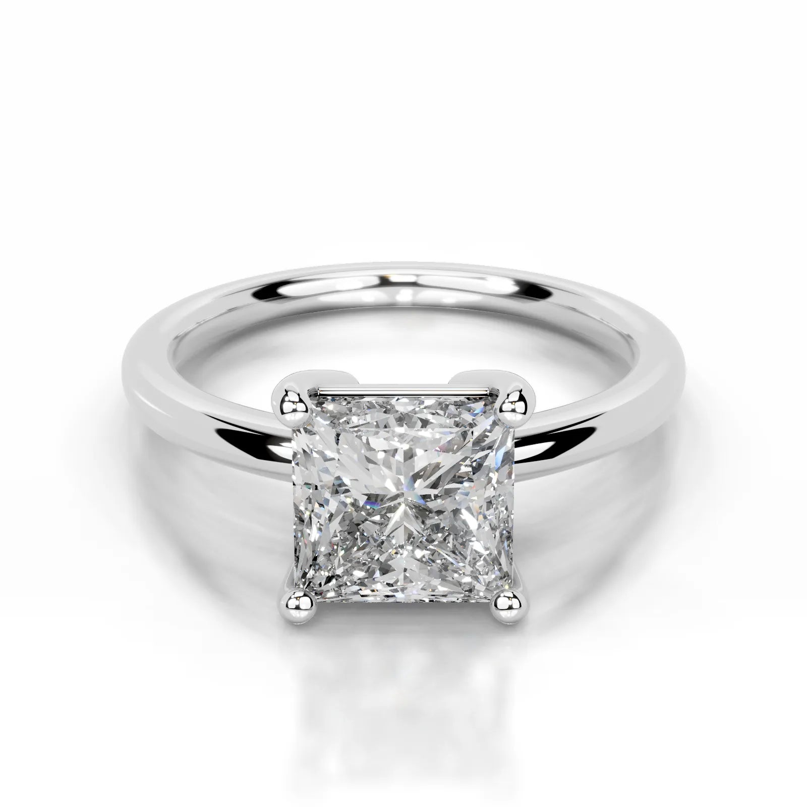 Adaline Lab Grown Diamond Ring Princess -14K White Gold