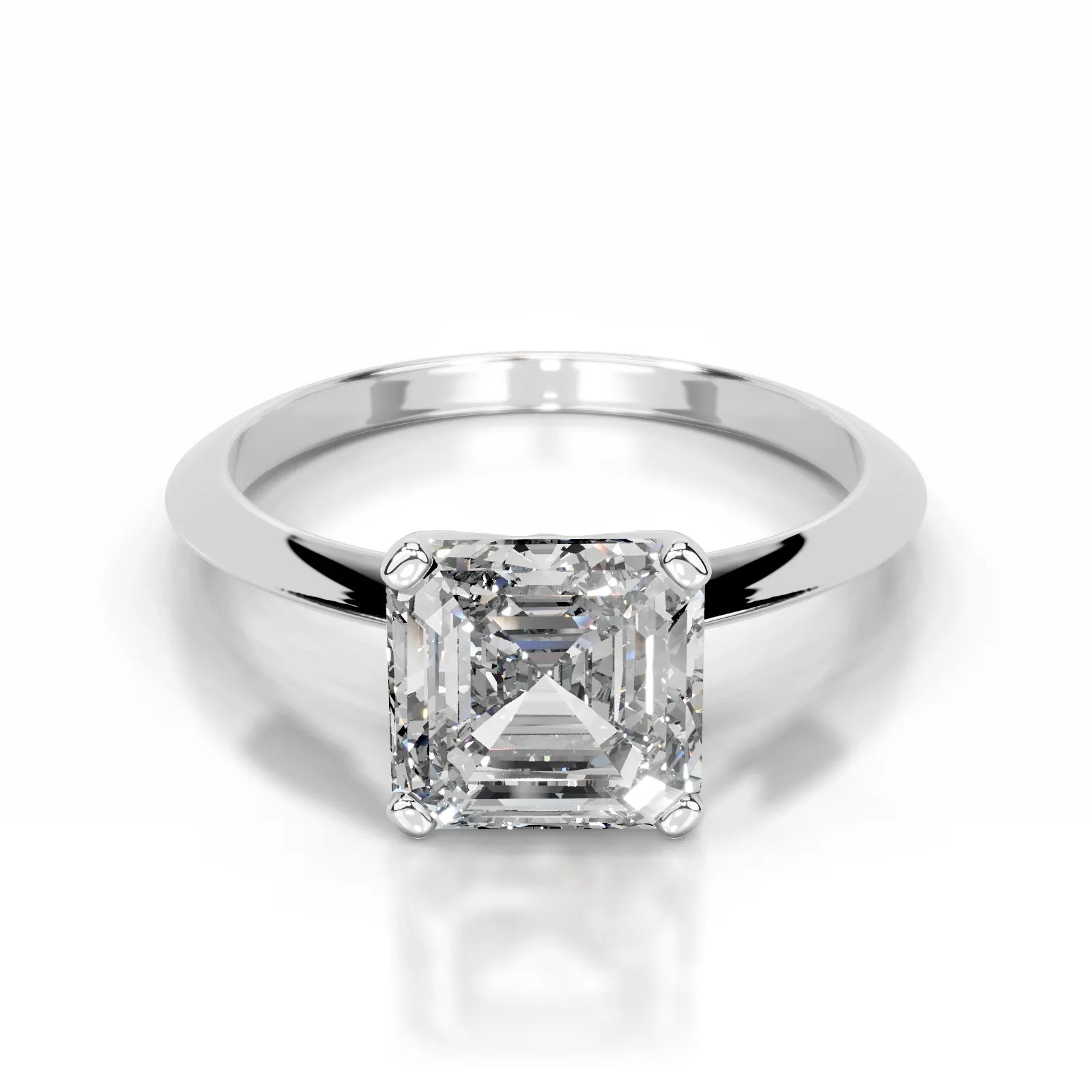 Alexis Lab Grown Diamond Ring Asscher -14K White Gold