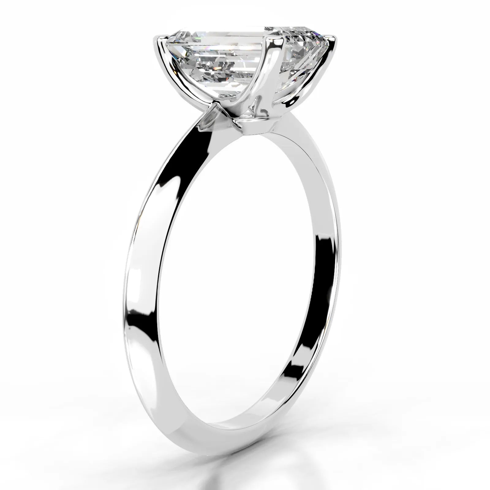 Alexis Lab Grown Diamond Ring Emerald -14K White Gold