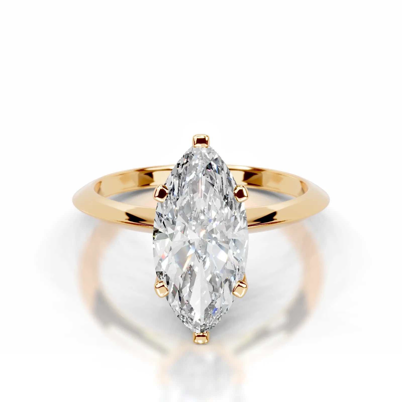 Alexis Lab Grown Diamond Ring Marquise -18K Yellow Gold