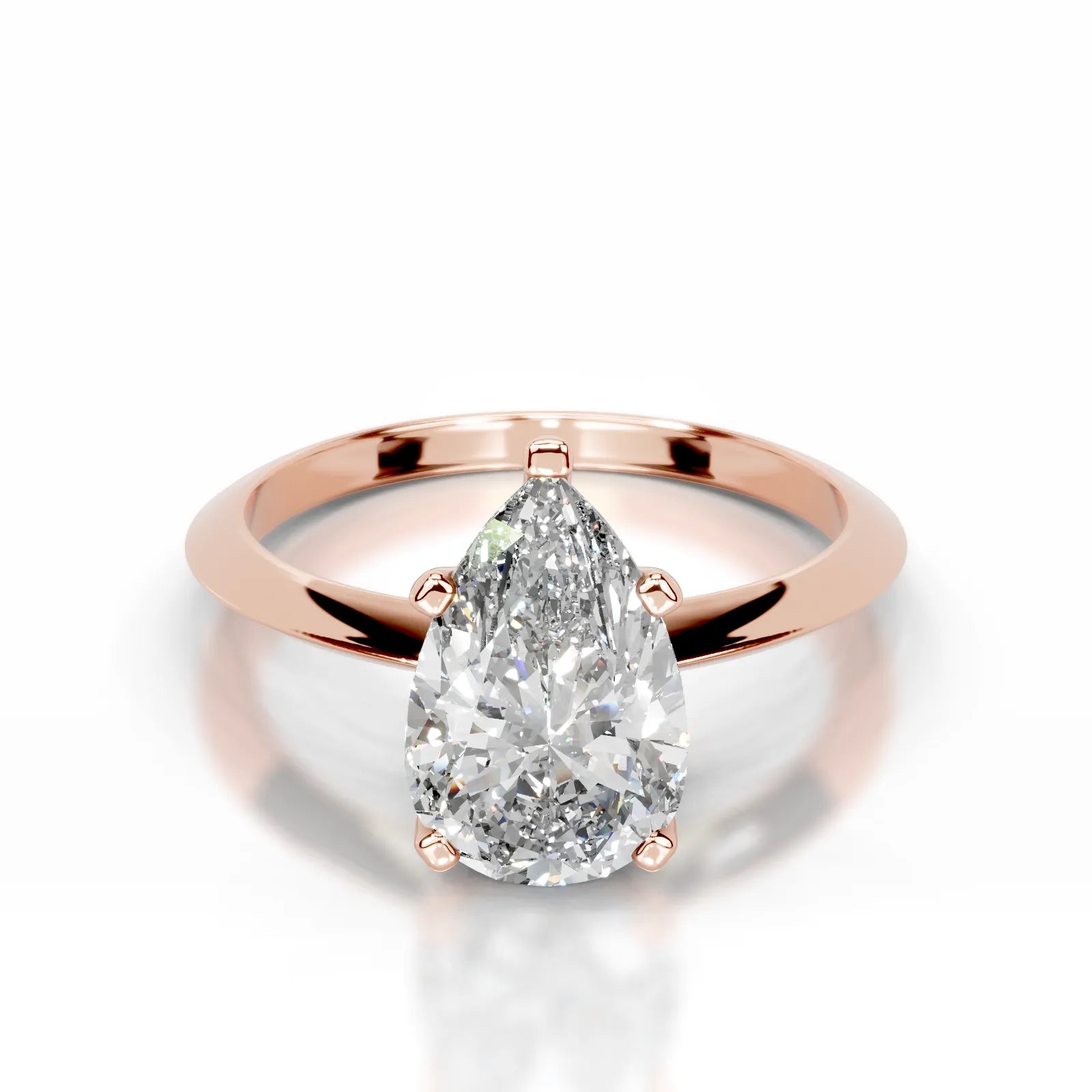 Alexis Lab Grown Diamond Ring Pear -14K Rose Gold