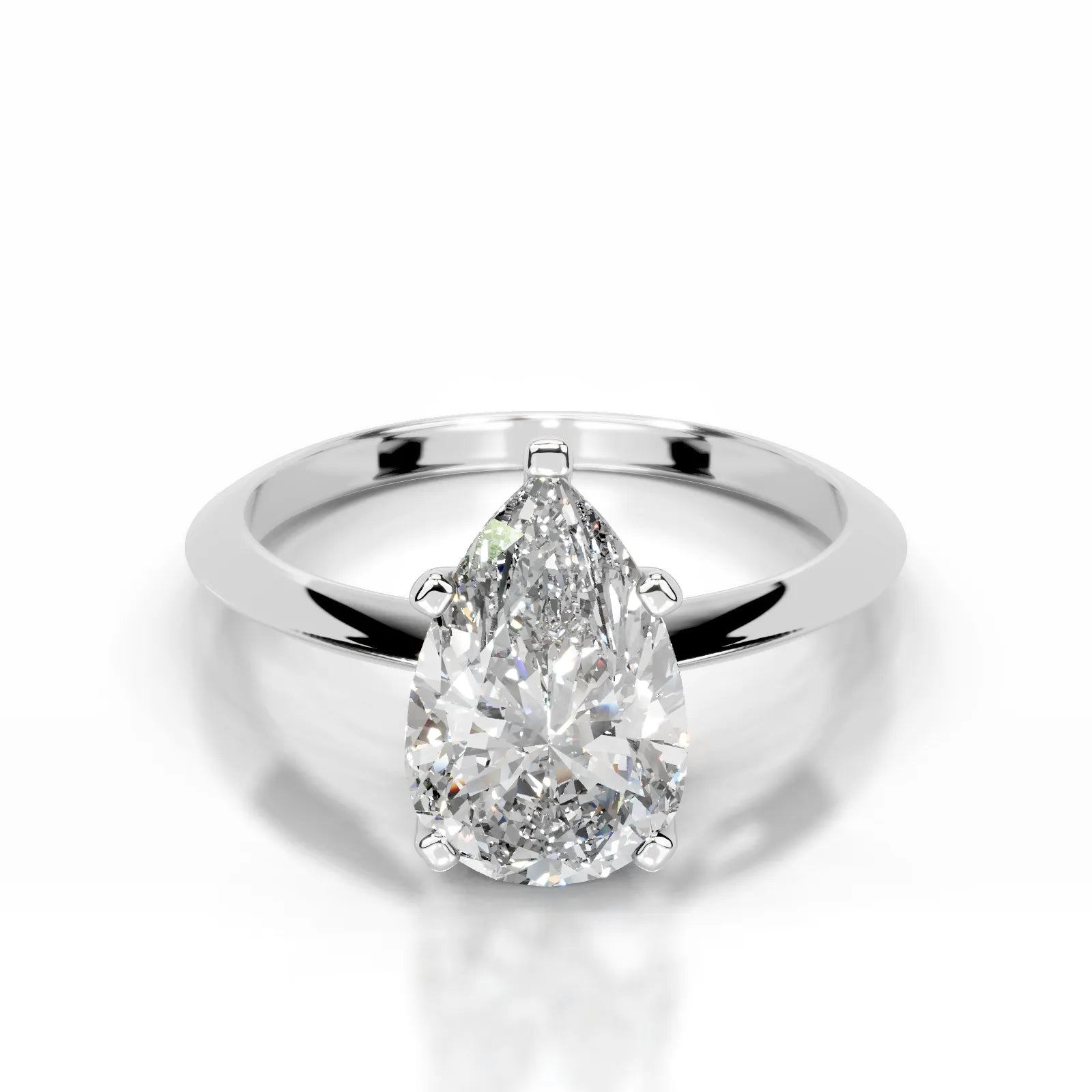 Alexis Lab Grown Diamond Ring Pear -14K White Gold