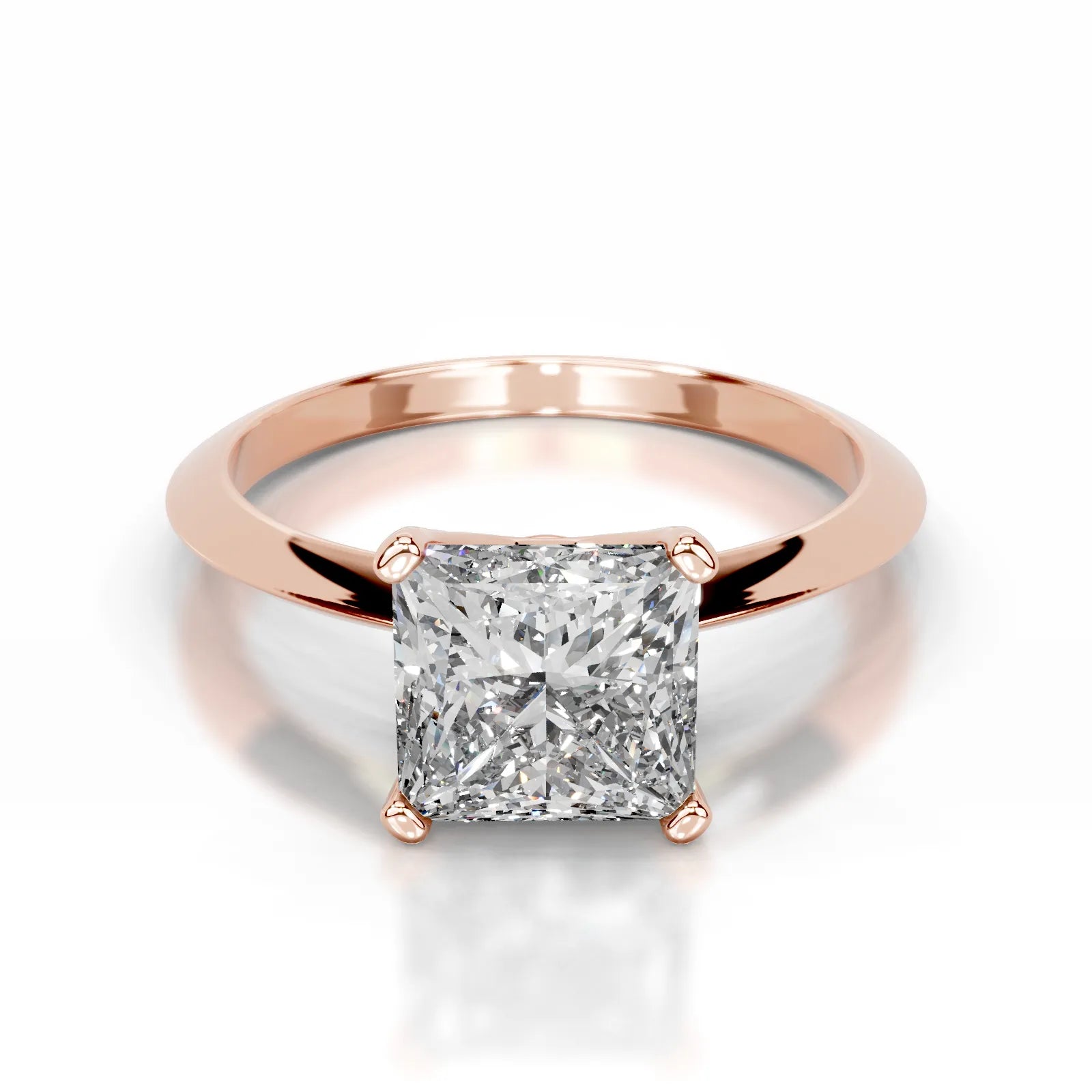 Alexis Lab Grown Diamond Ring Princess -14K Rose Gold