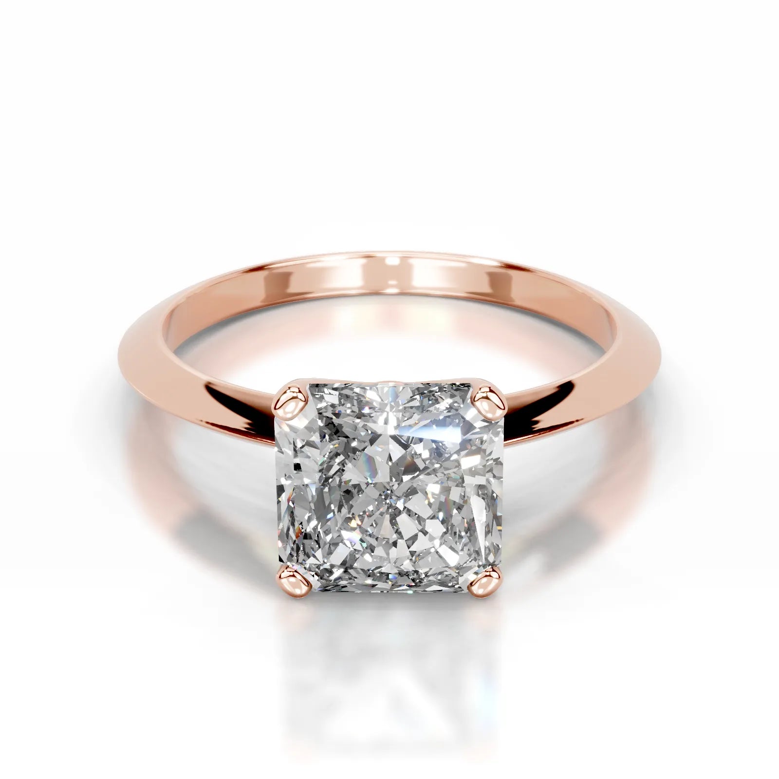 Alexis Lab Grown Diamond Ring Square Radiant -14K Rose Gold