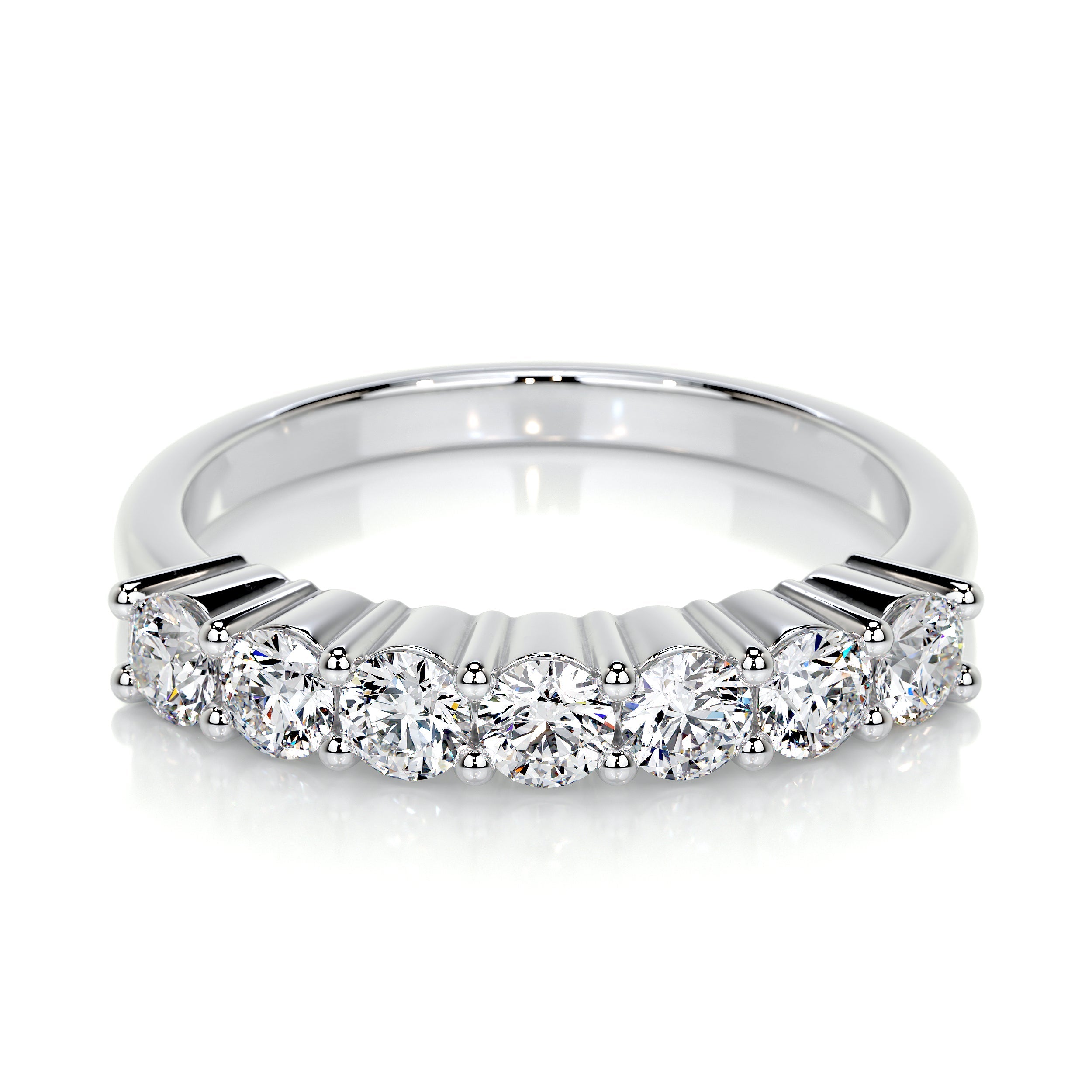 Catherine Lab Grown Diamond Wedding Ring (0.8 Carat) -14K White Gold (RTS)