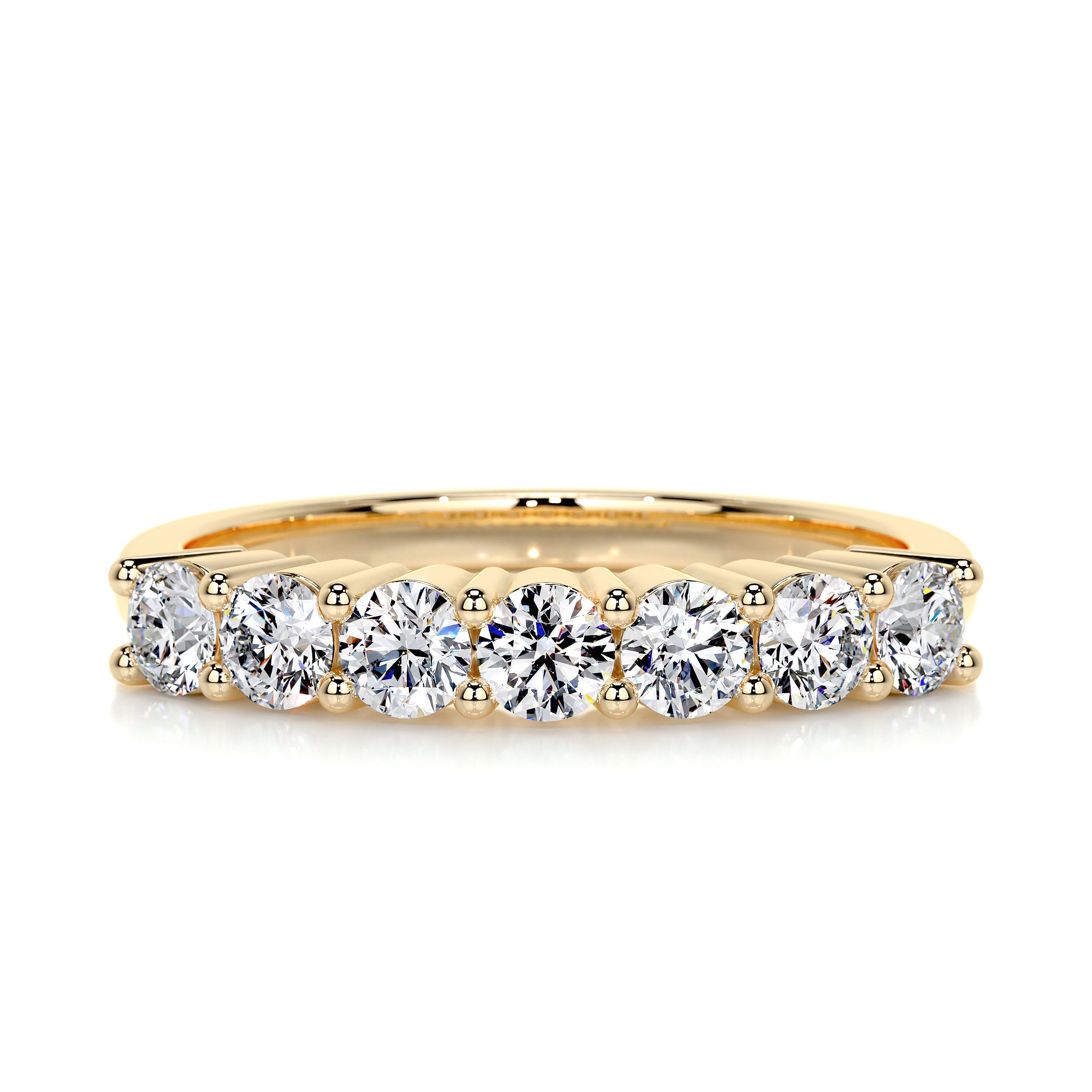 Catherine Diamond Wedding Ring (0.75 Carat) -18K Yellow Gold (RTS)