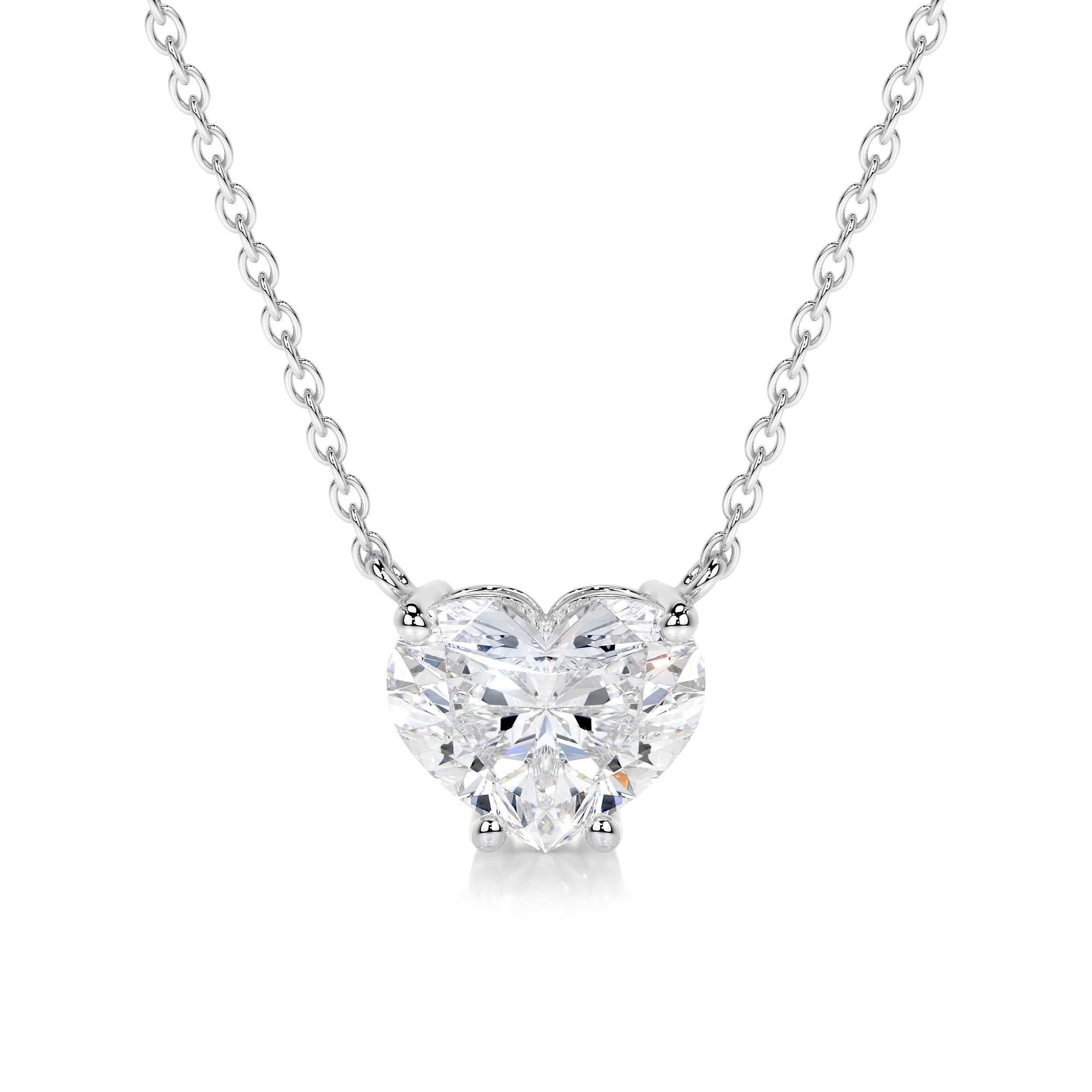 Betty Diamond Pendant -14K White Gold - Main Stone 1.65 Carat