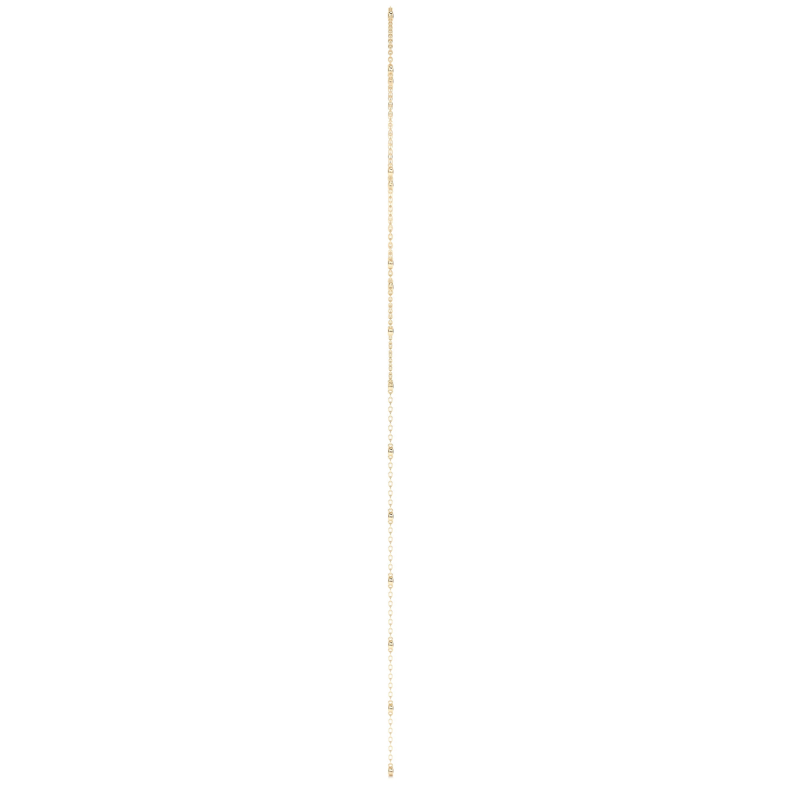 Tie Lab Grown Diamond Necklace (1.12 Carat) -18K Yellow Gold (RTS)