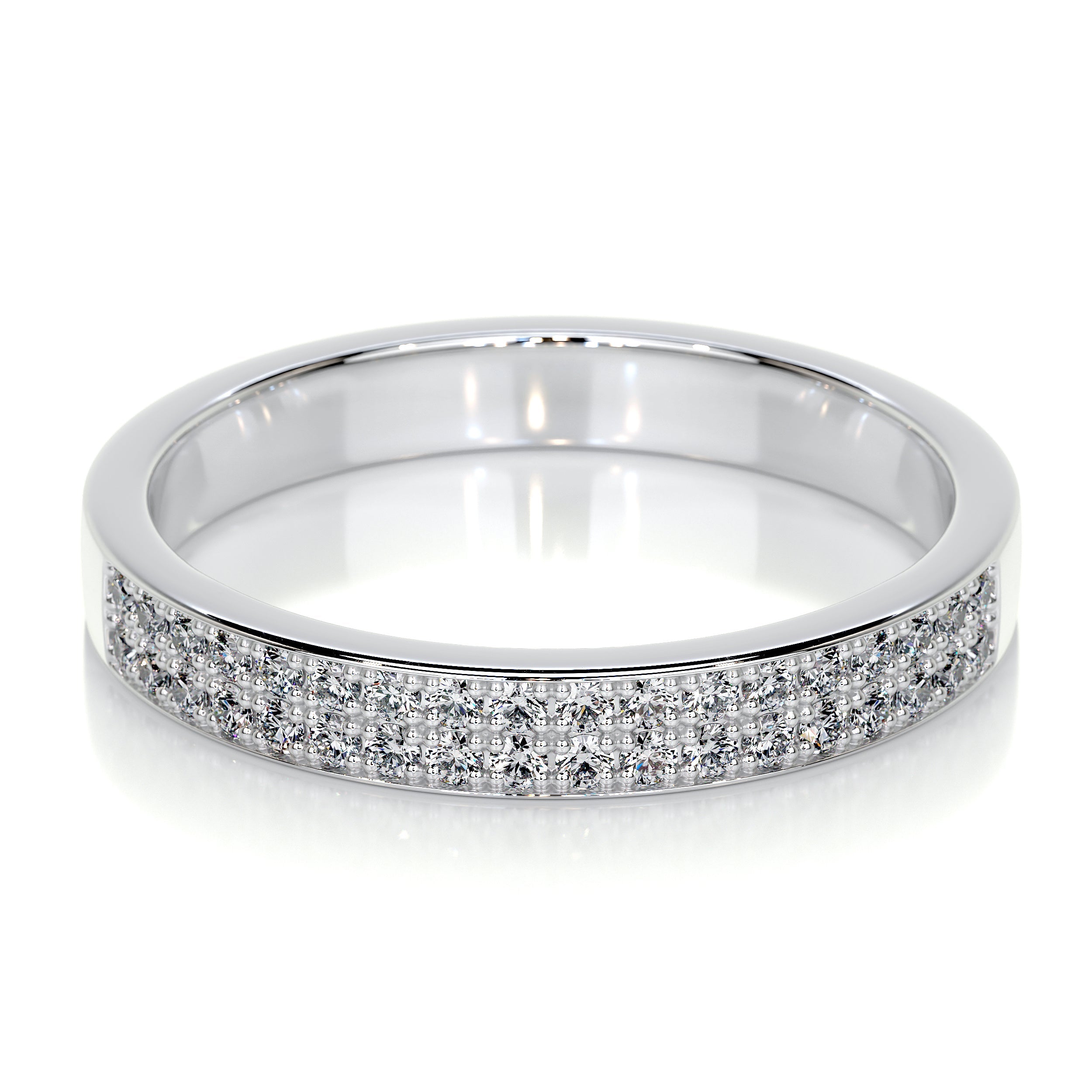 June Lab Grown Diamond Wedding Ring (0.2 Carat) - 14K White Gold (RTS)