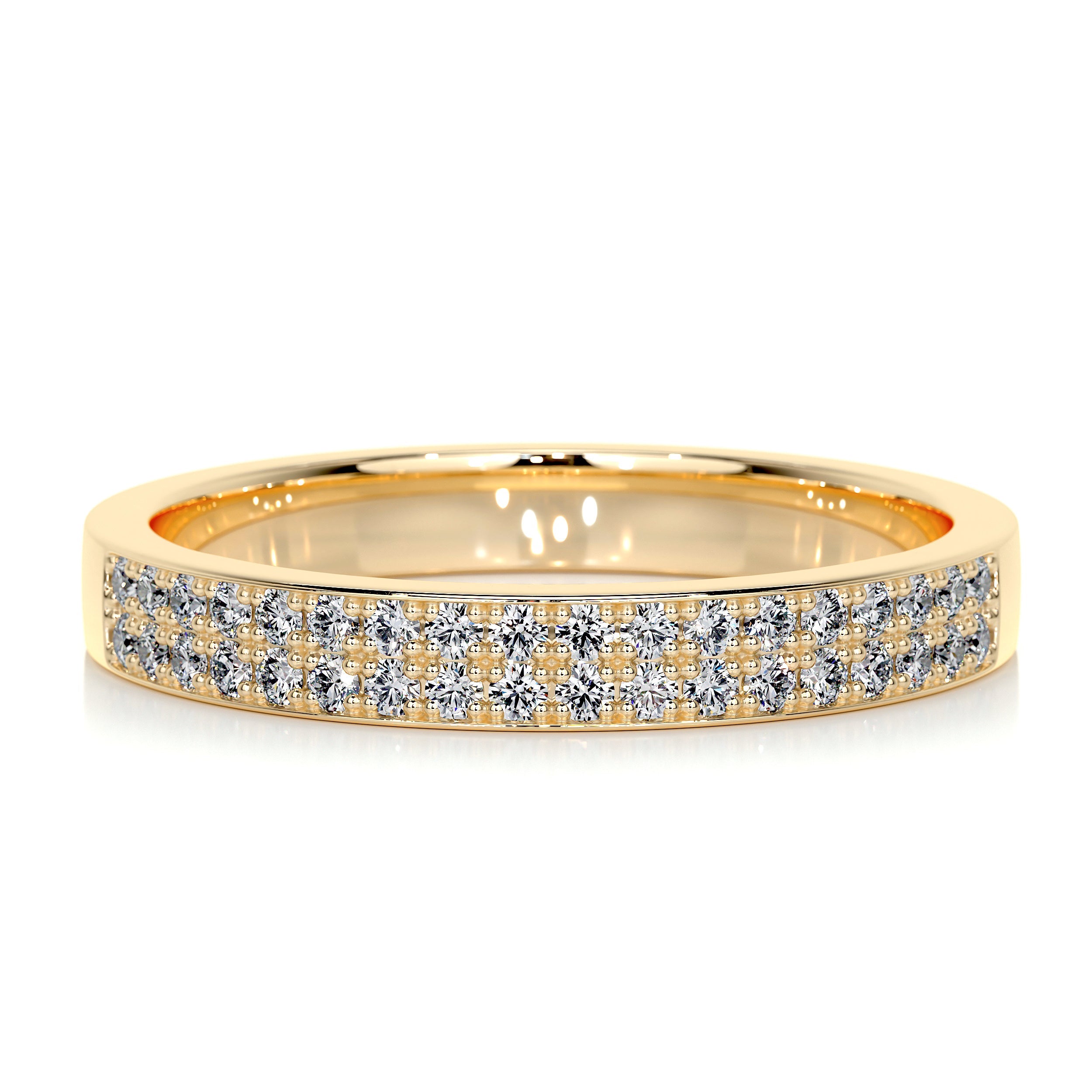 June Diamond Wedding Ring (0.2 Carat) - 18K Yellow Gold (RTS)