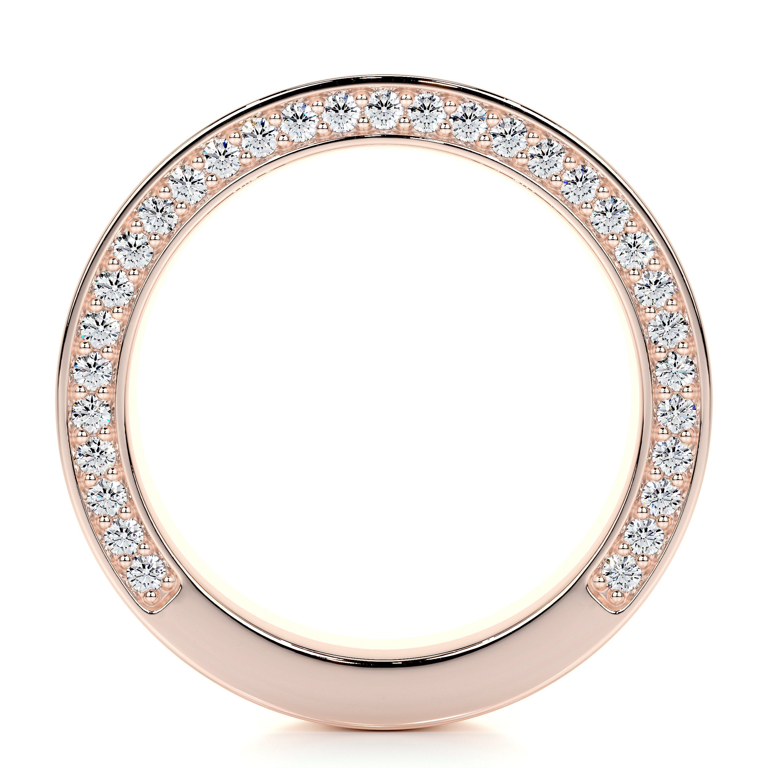 Vera Lab Grown Diamond Wedding Ring (1.51 Carat) -14K Rose Gold (RTS)