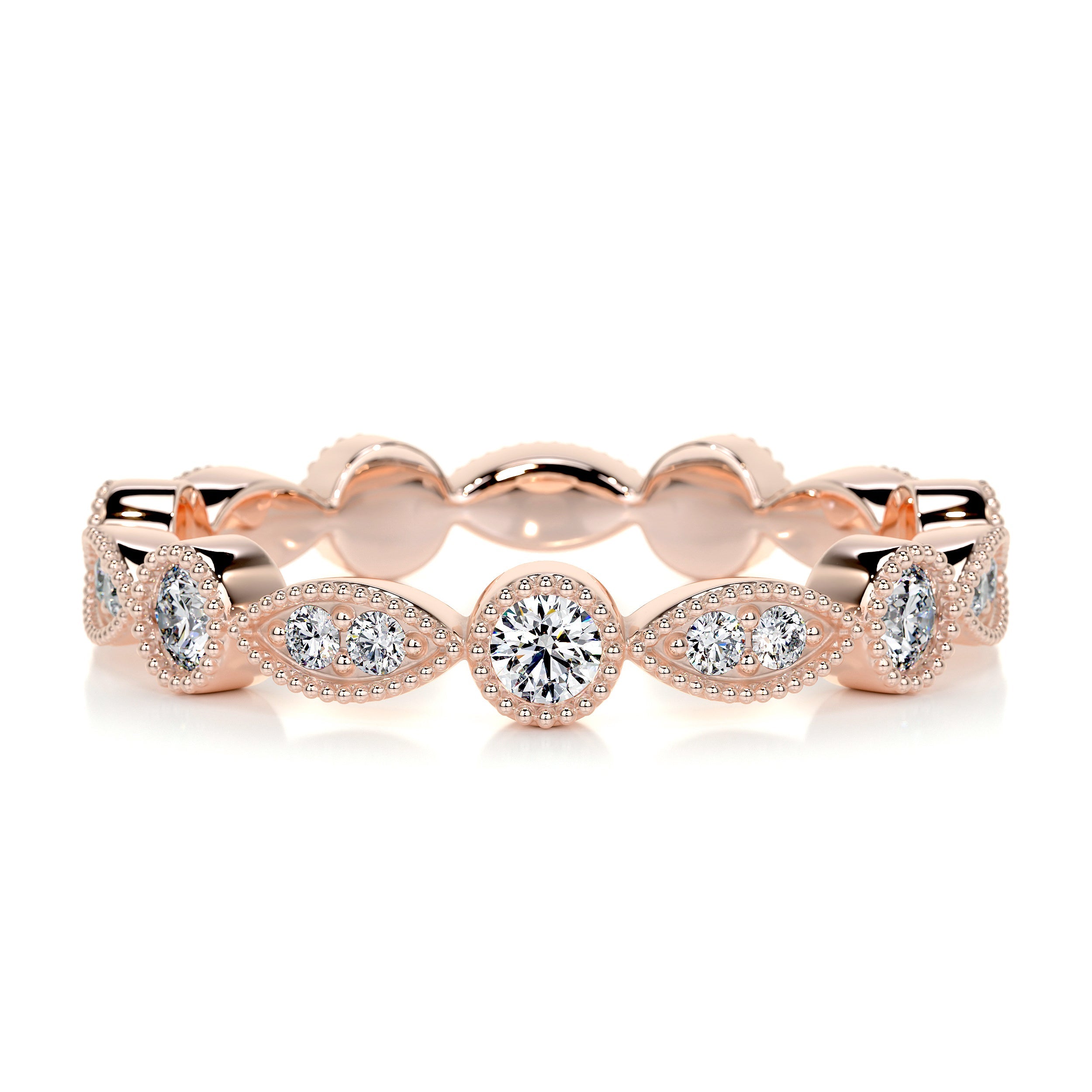 Amelia Eternity Wedding Ring (0.5 Carat) -14K Rose Gold (RTS)