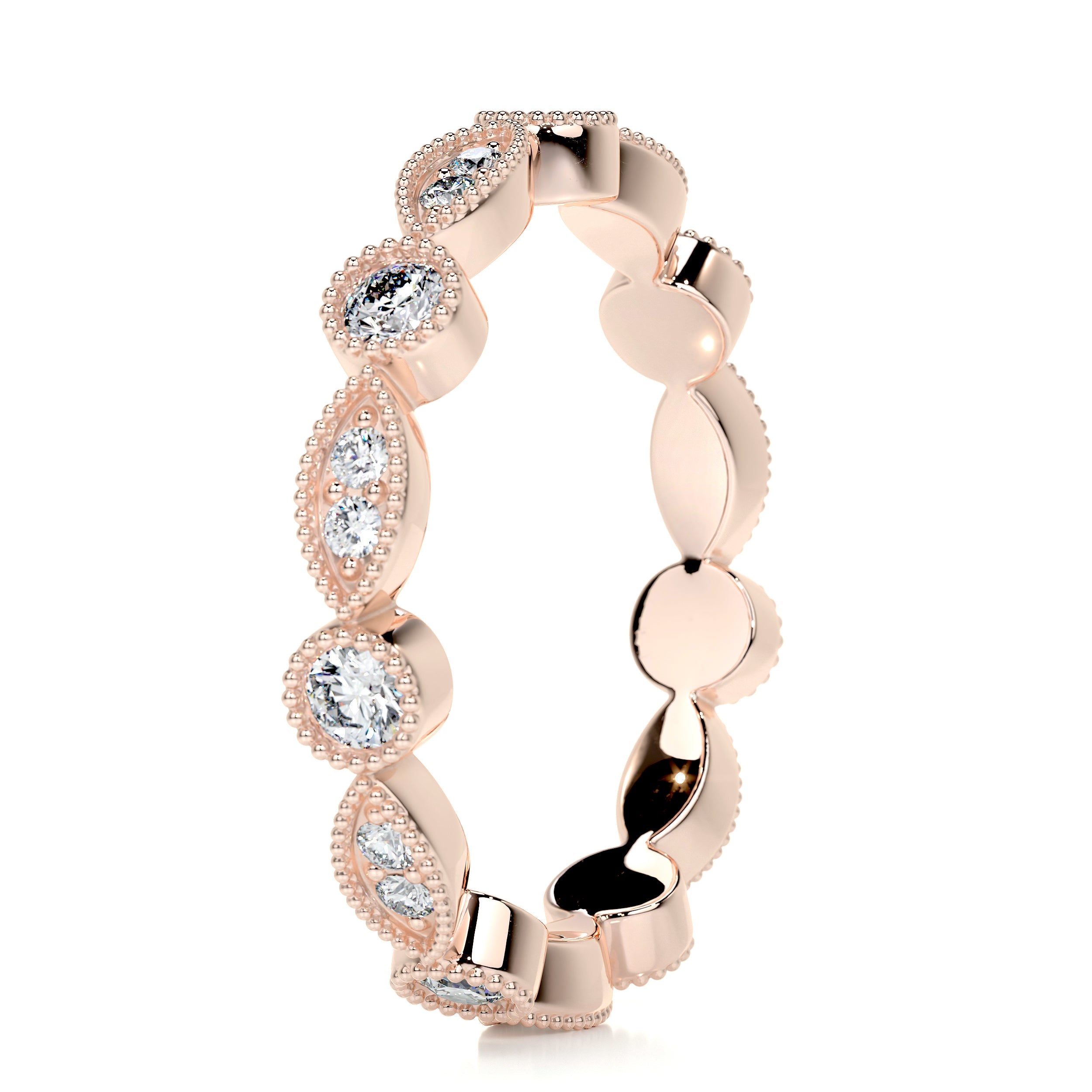 Amelia Eternity Wedding Ring (0.5 Carat) -14K Rose Gold (RTS)
