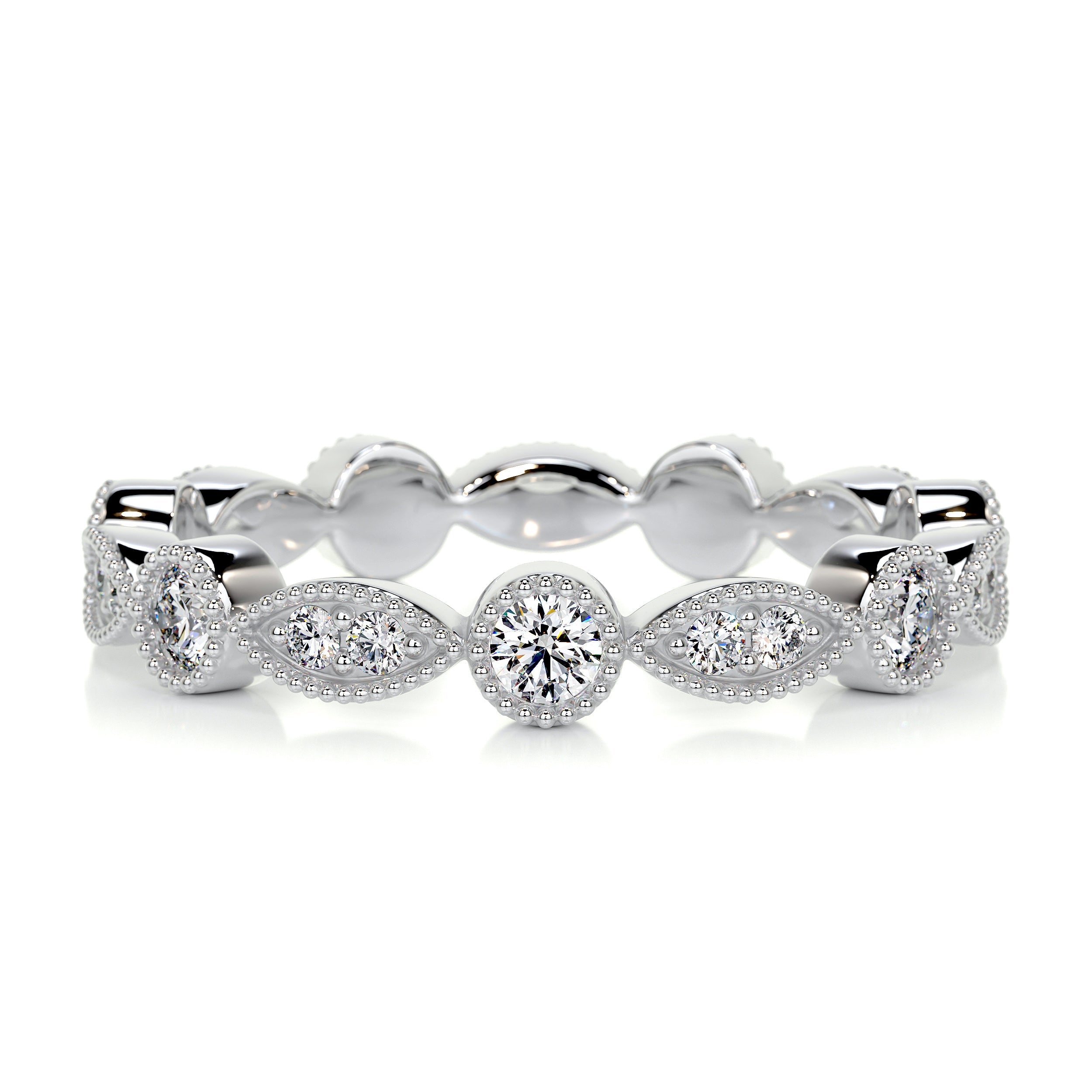 Amelia Eternity Wedding Ring (0.5 Carat) -18K White Gold (RTS)