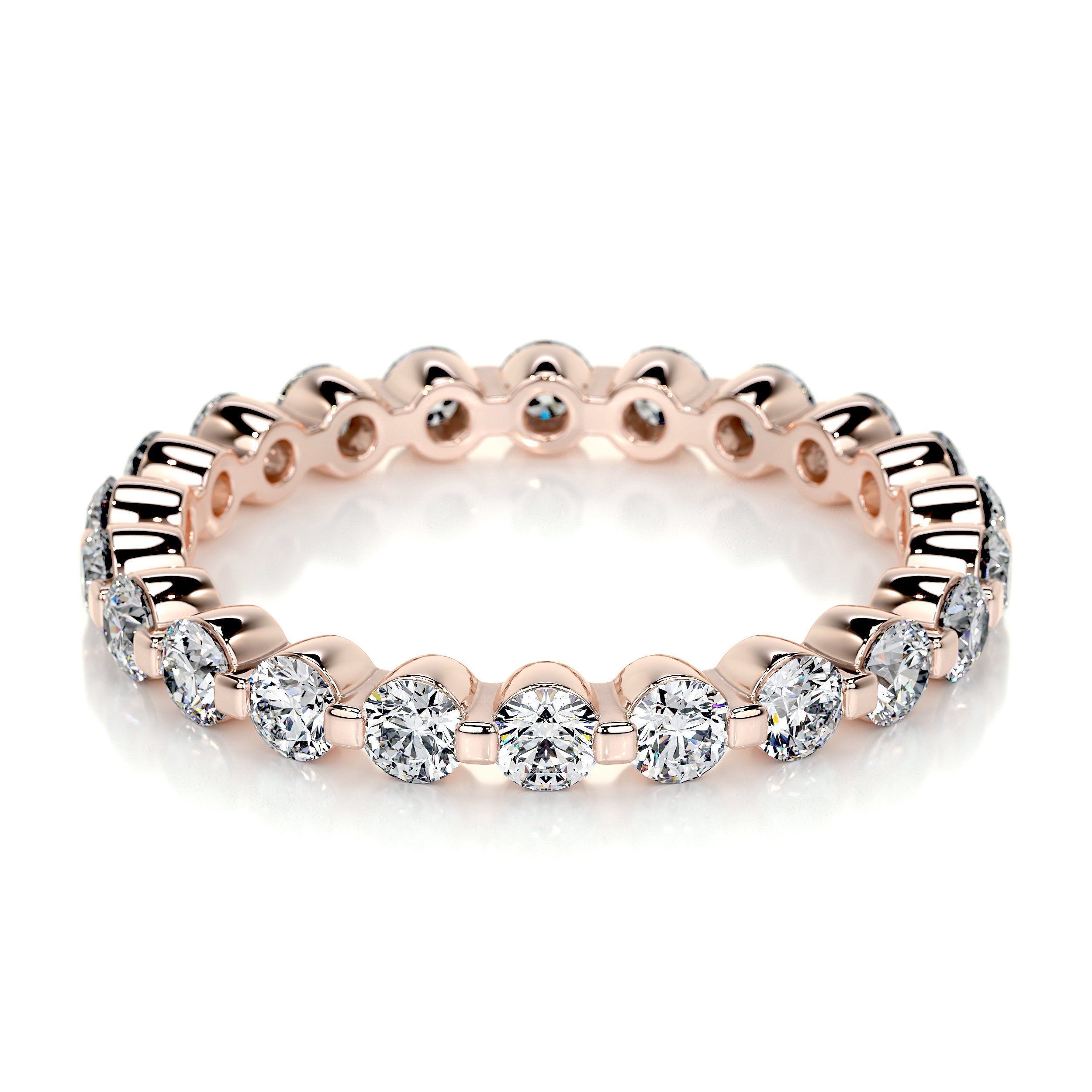 Josie Lab Grown Eternity Wedding Ring (1 Carat) -14K Rose Gold (RTS)