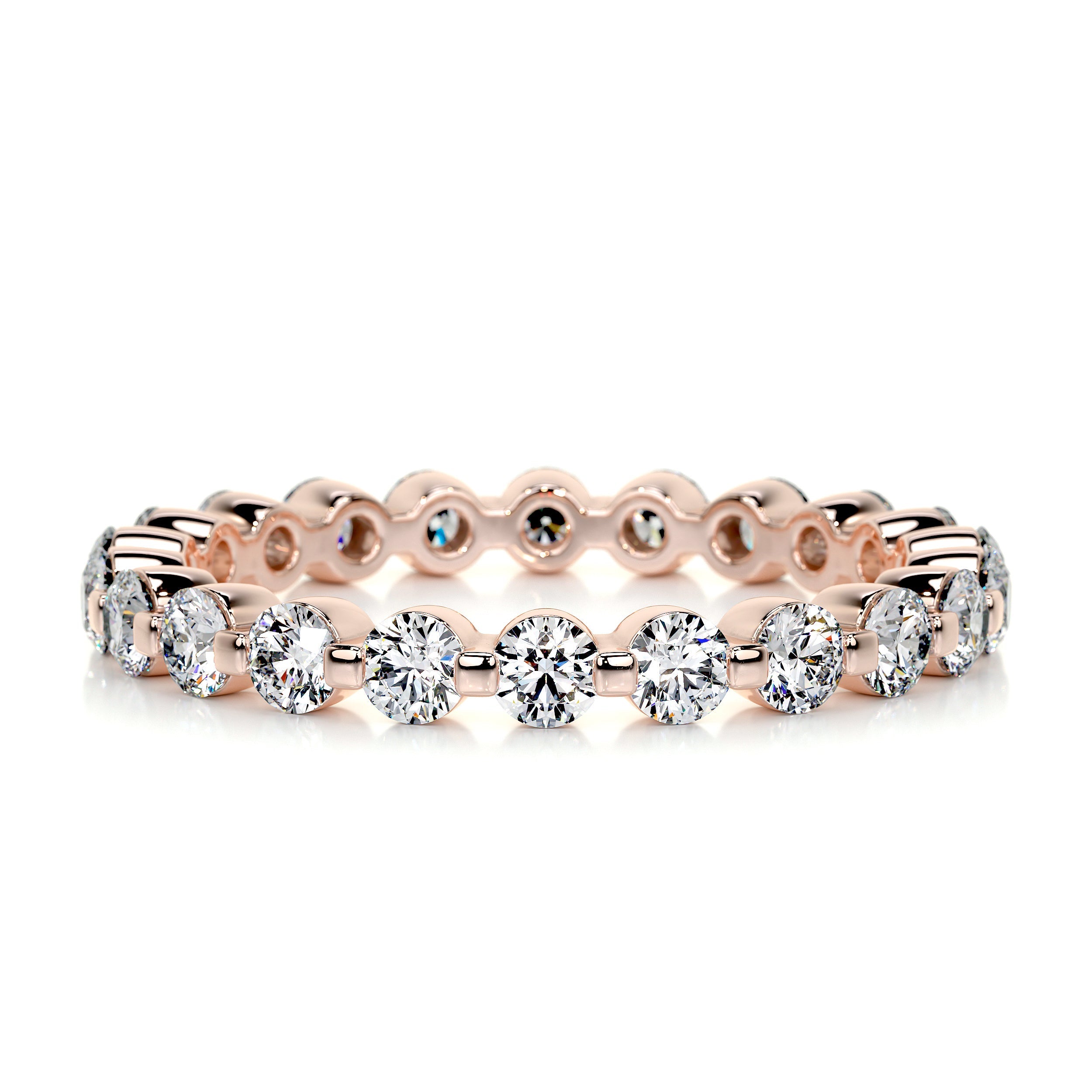 Josie Eternity Wedding Ring (1 Carat) -14K Rose Gold (RTS)