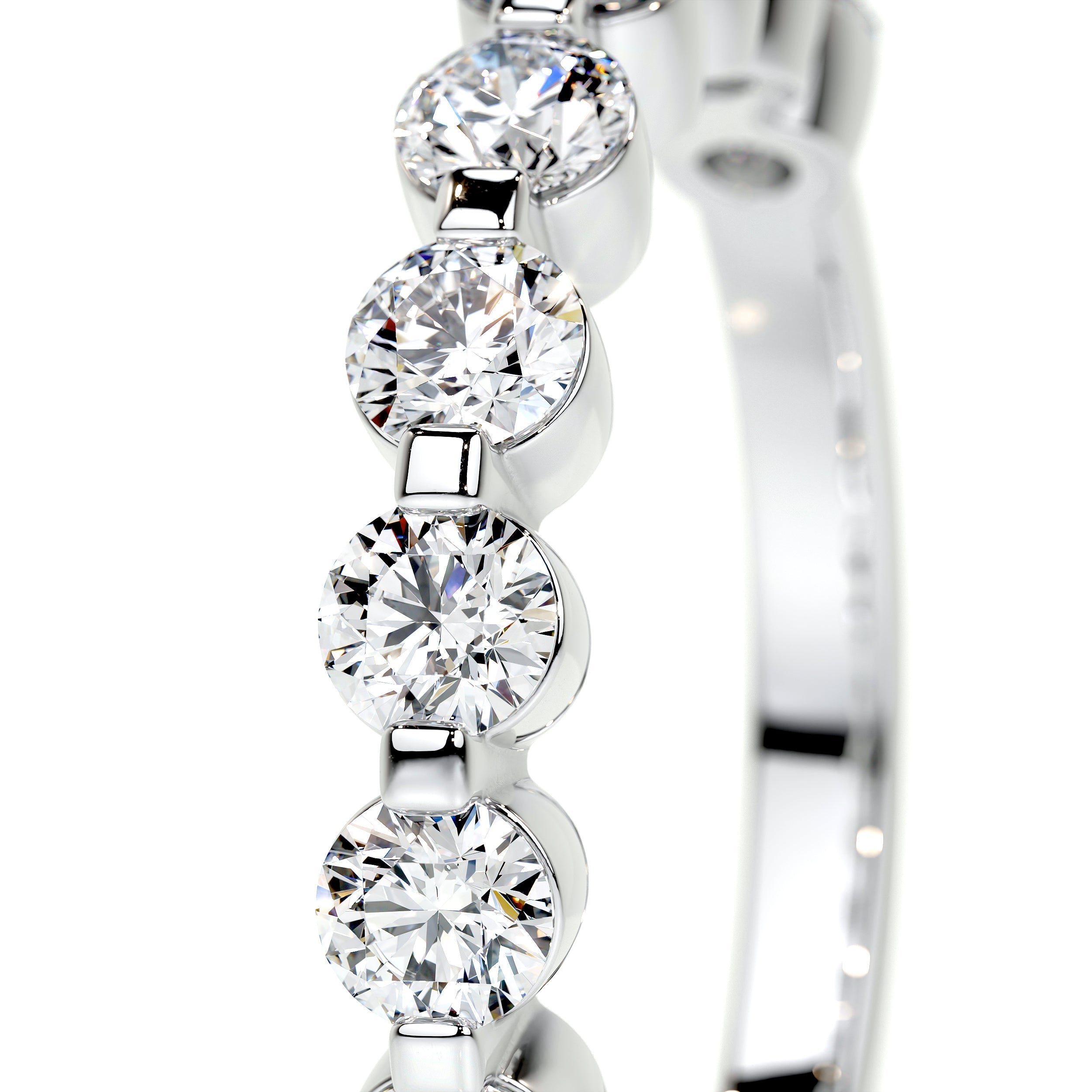 Josie Lab Grown Half-Eternity Wedding Ring (1 Carat) -Platinum (RTS)