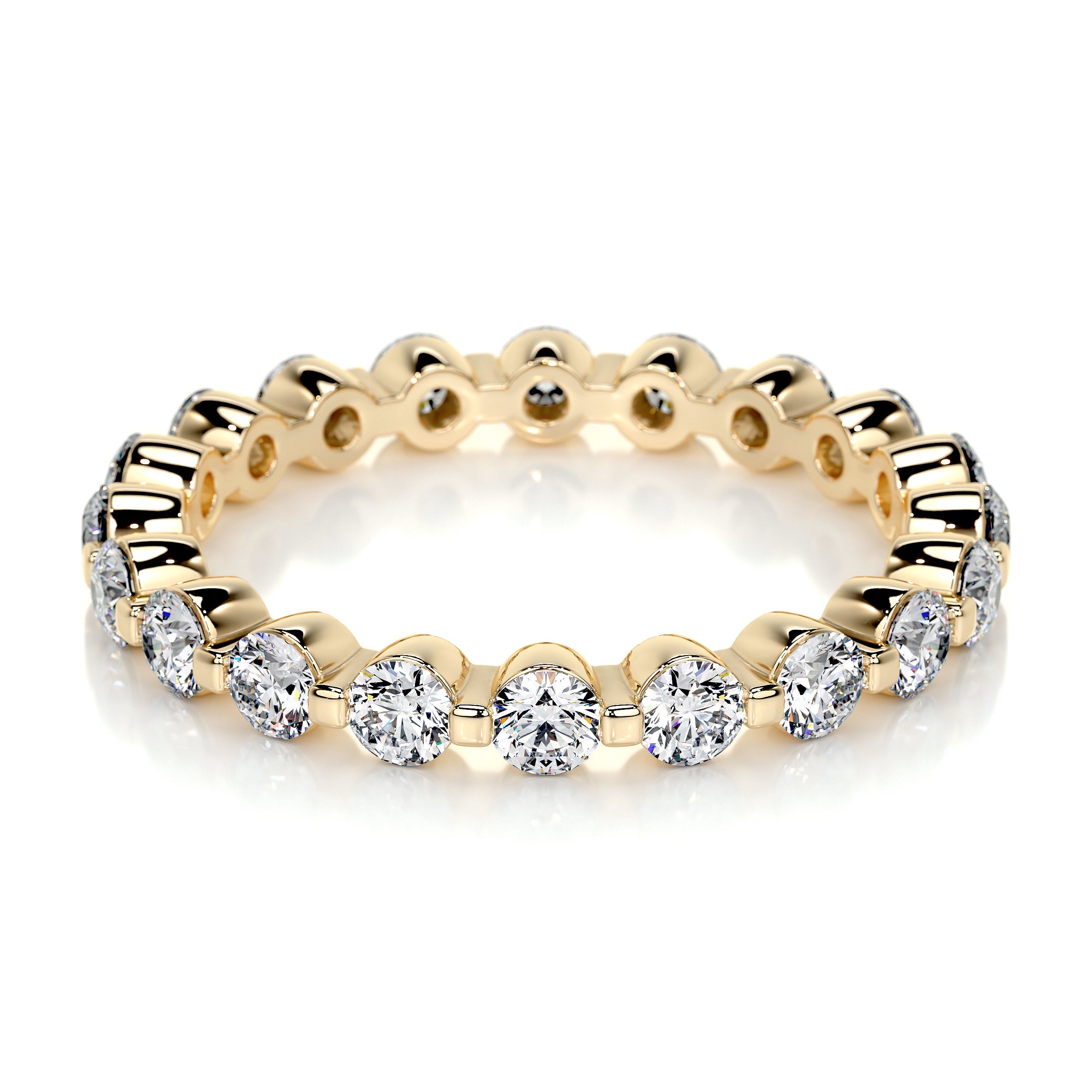 Josie Lab Grown Eternity Wedding Ring (1.75 Carat) -18K Yellow Gold (RTS)