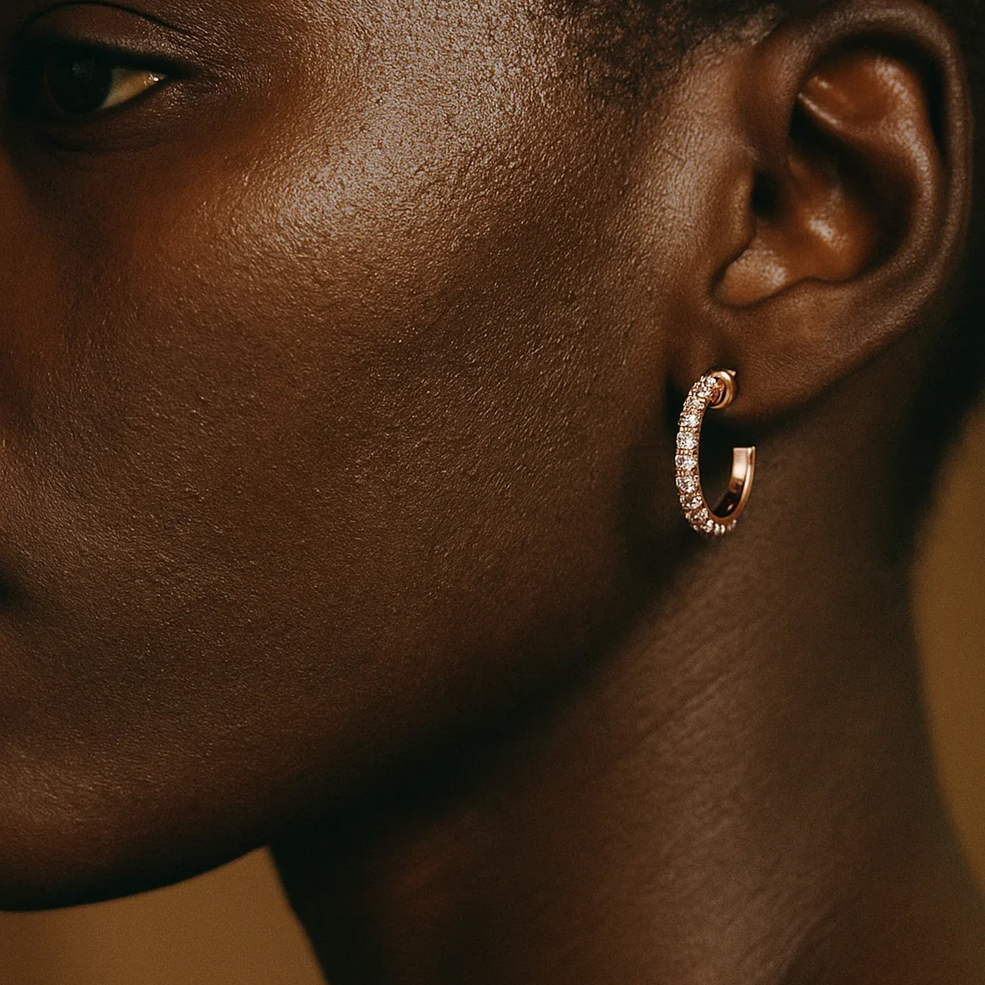 Nicole Diamond Earrings (2.5 Carat) -14K Rose Gold