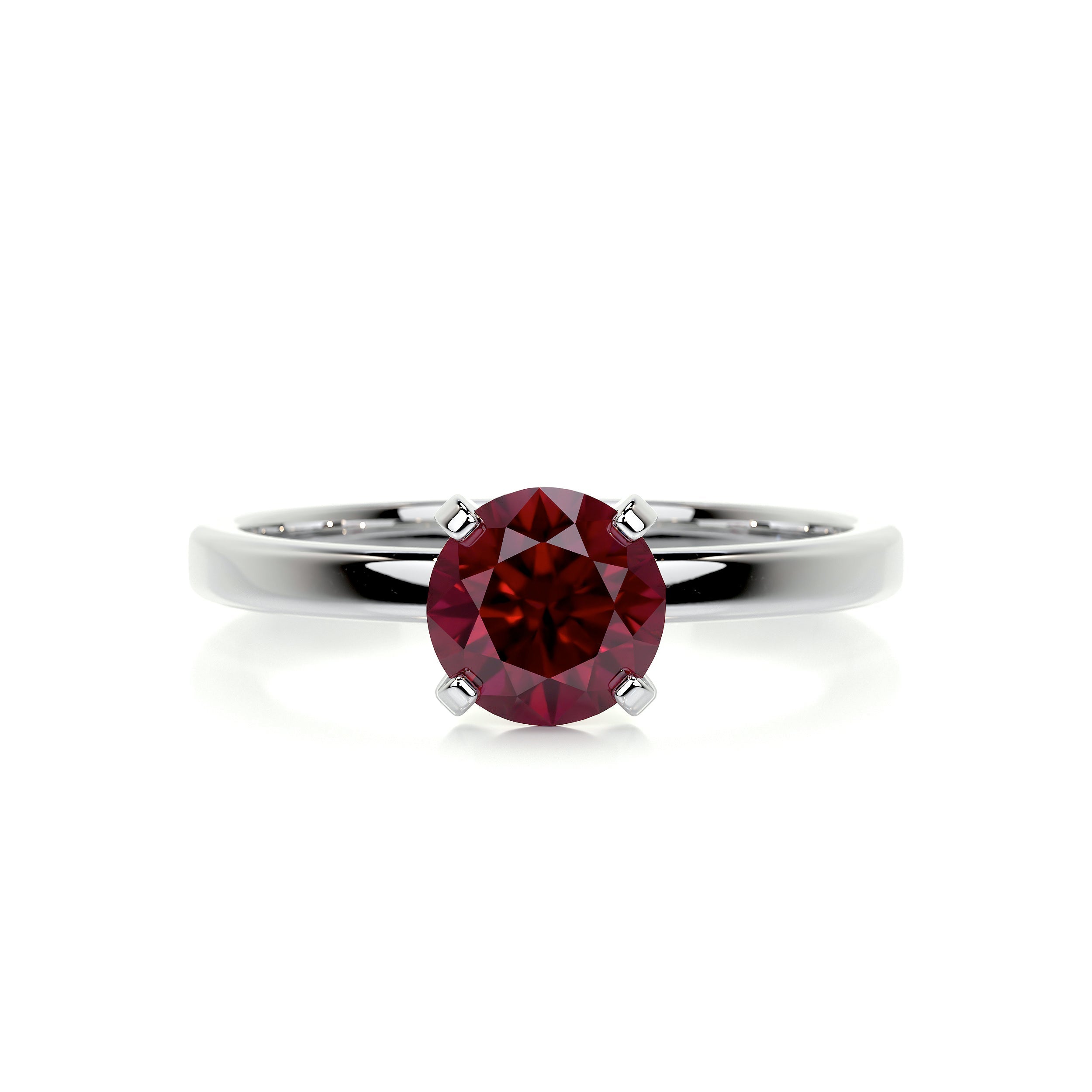 Jessica Gemstone Ring (0.8 Carat) -14K White Gold (RTS)