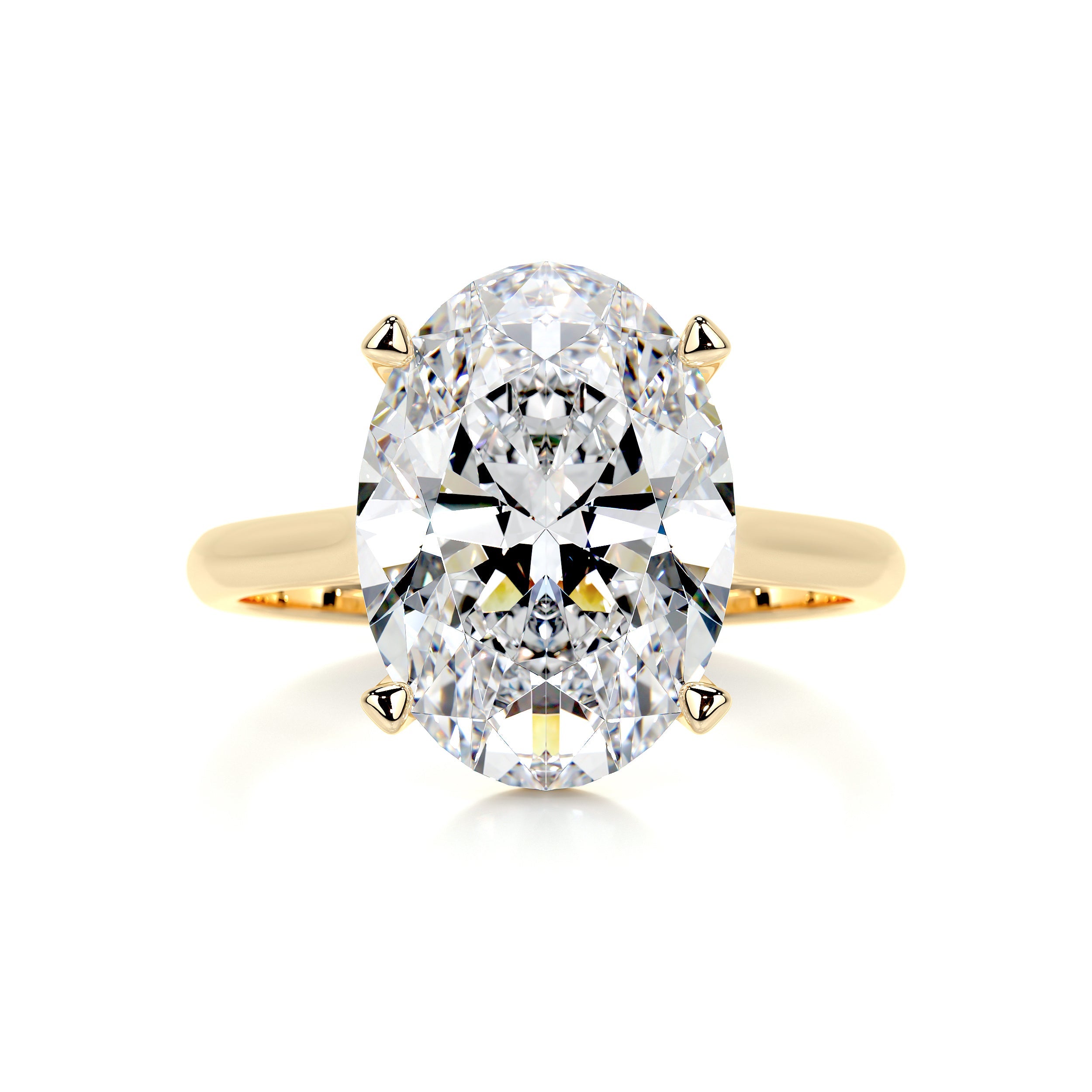 Ozi Moissanite Ring -18K Yellow Gold (RTS)