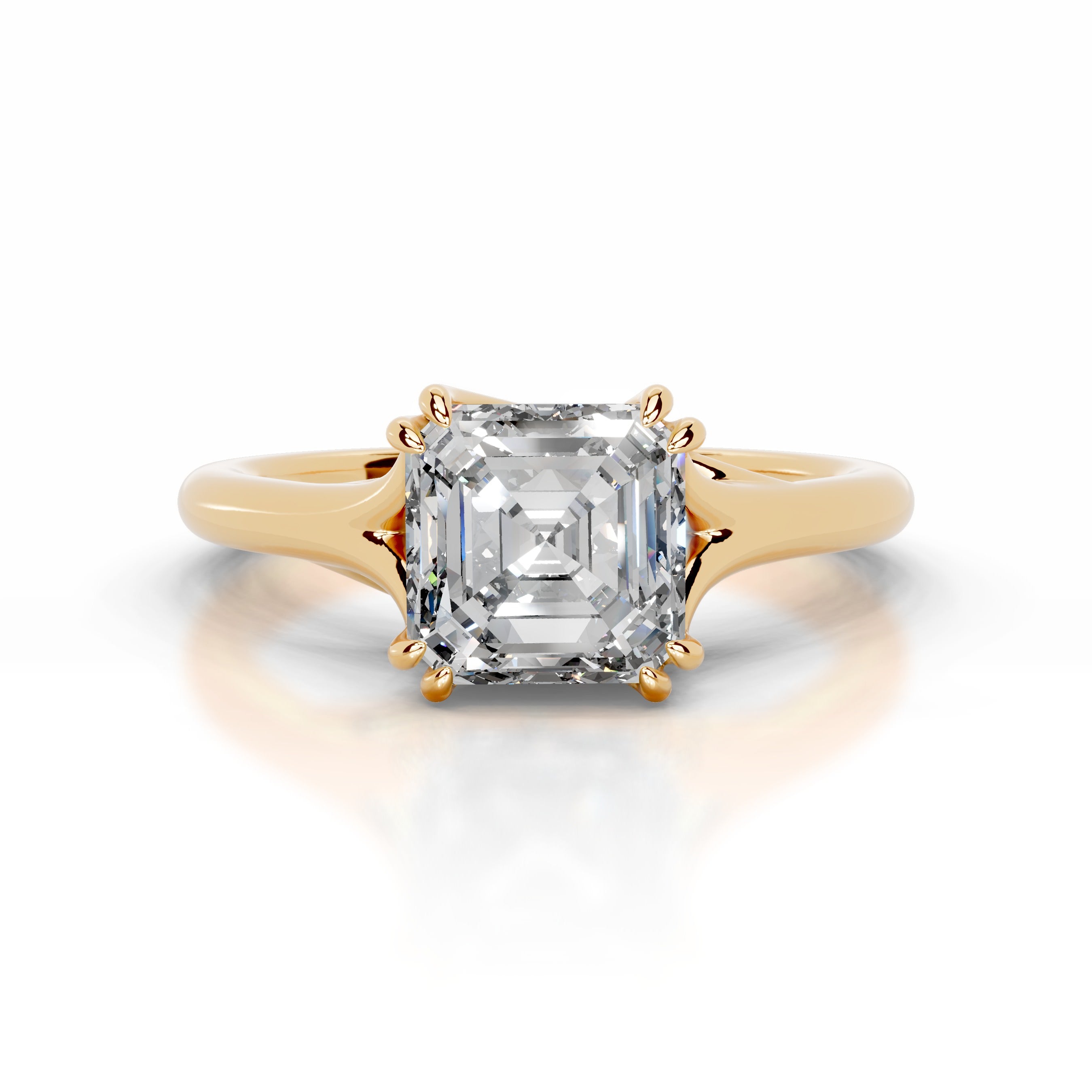 Ellie Diamond Engagement Ring - 18K Yellow Gold