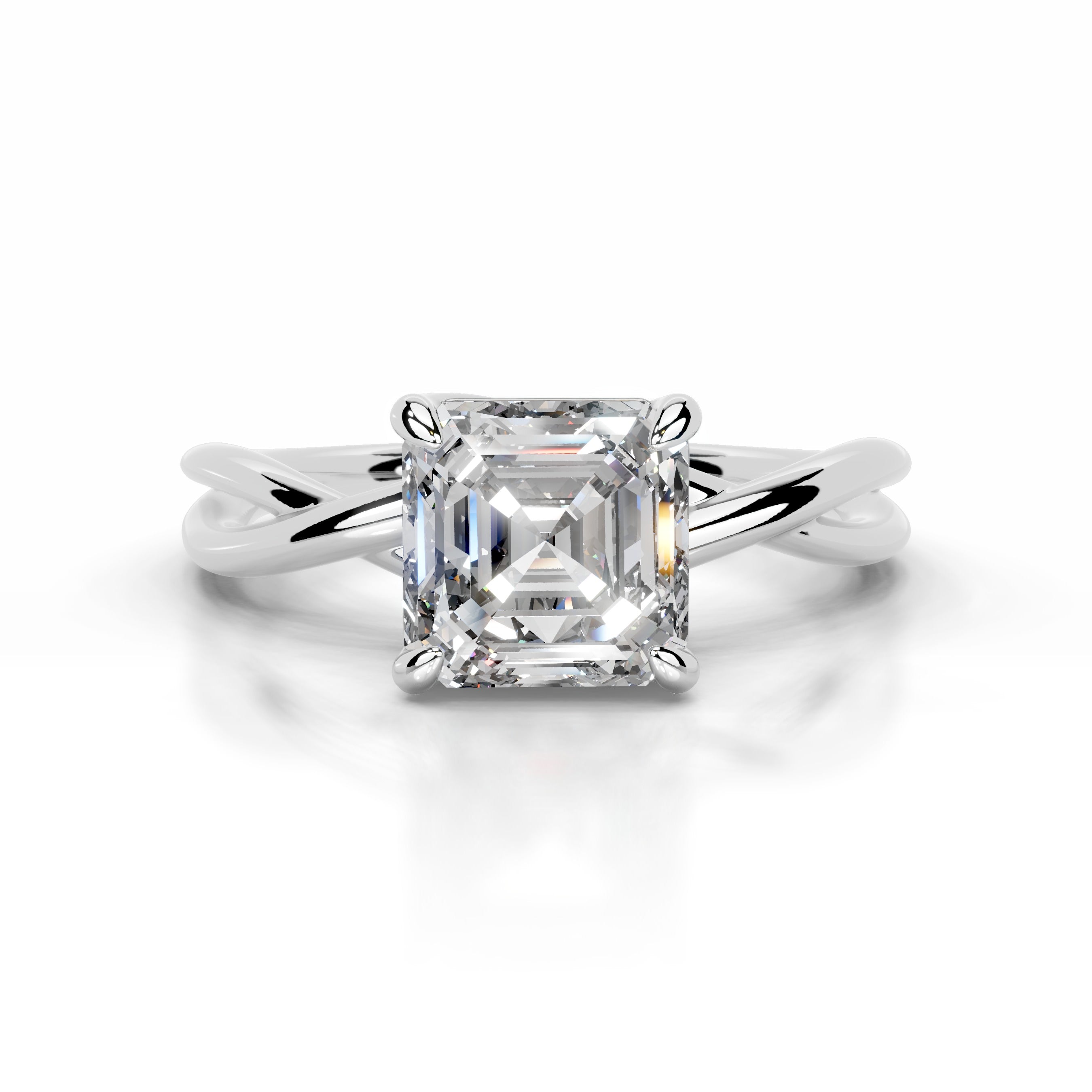 Billie Diamond Engagement Ring - 18K White Gold