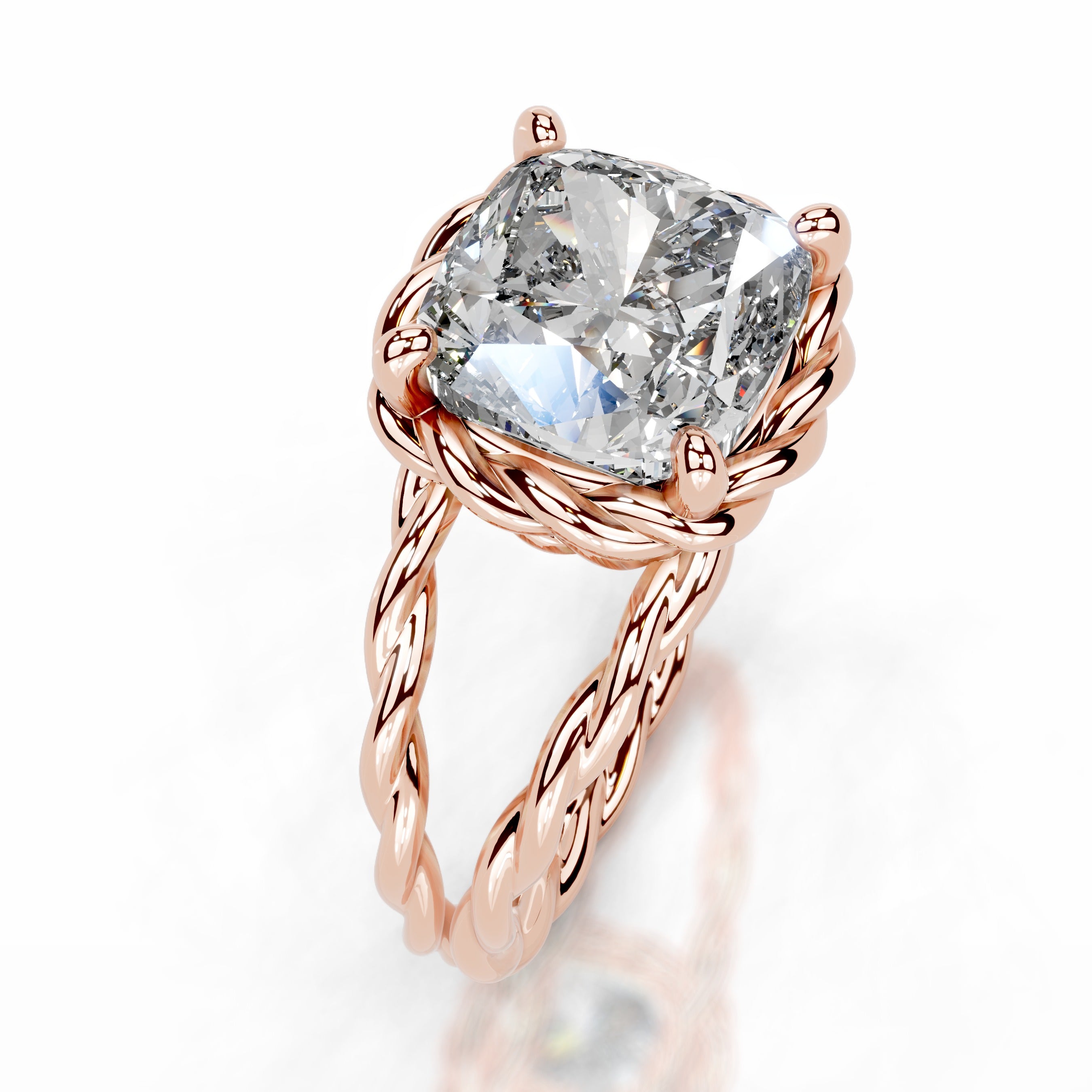 Yul Diamond Engagement Ring - 14K Rose Gold