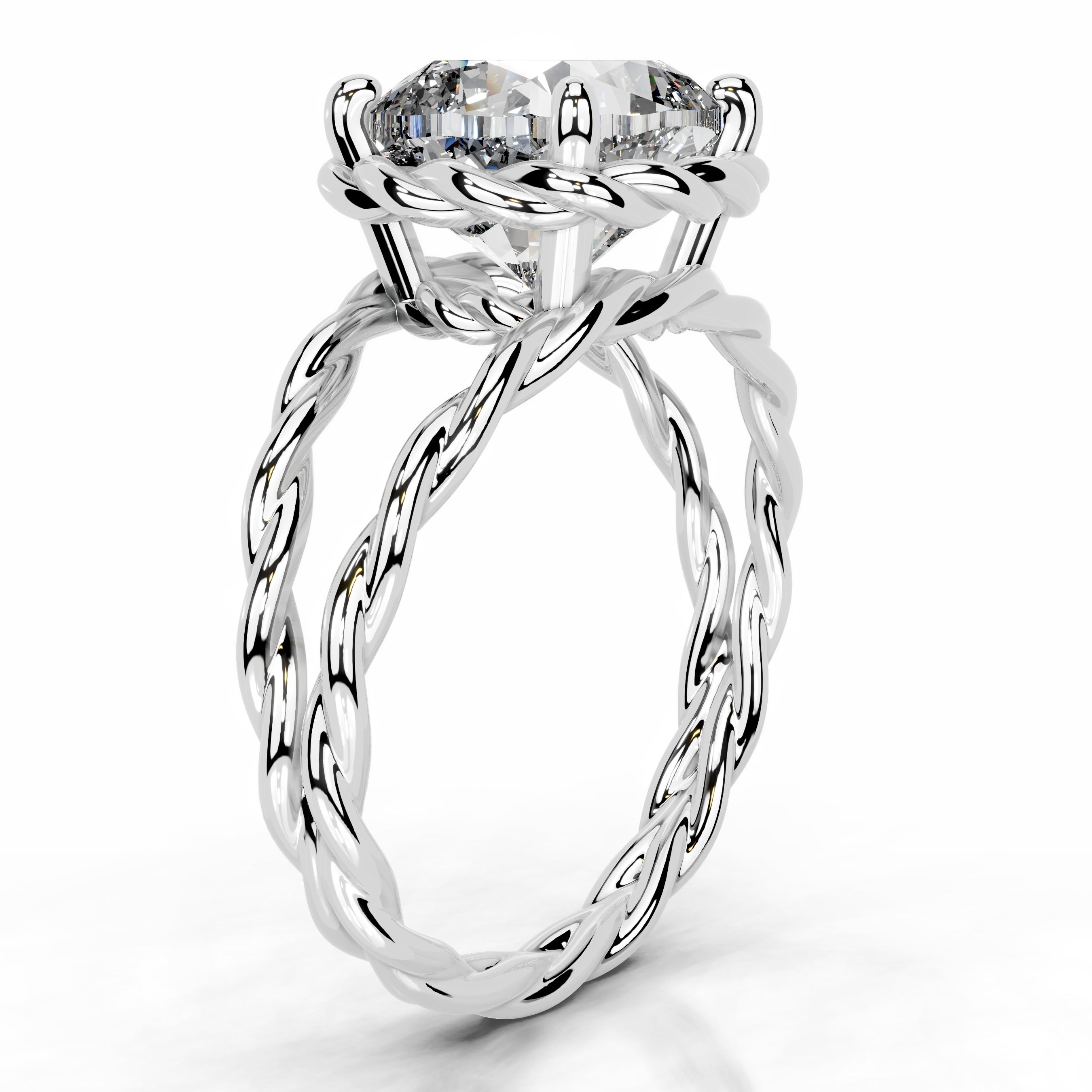 Yul Diamond Engagement Ring - 14K White Gold