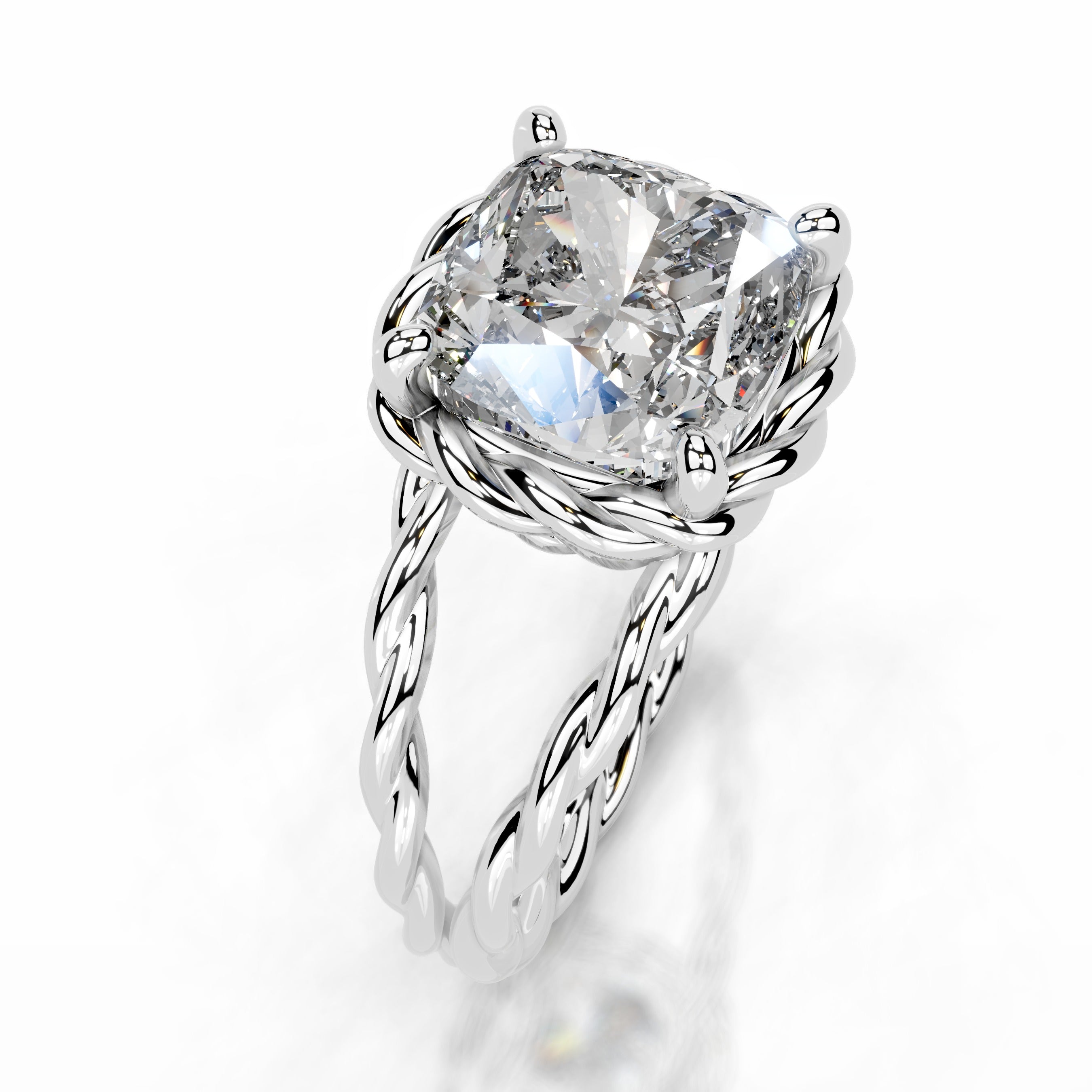 Yul Diamond Engagement Ring - 14K White Gold