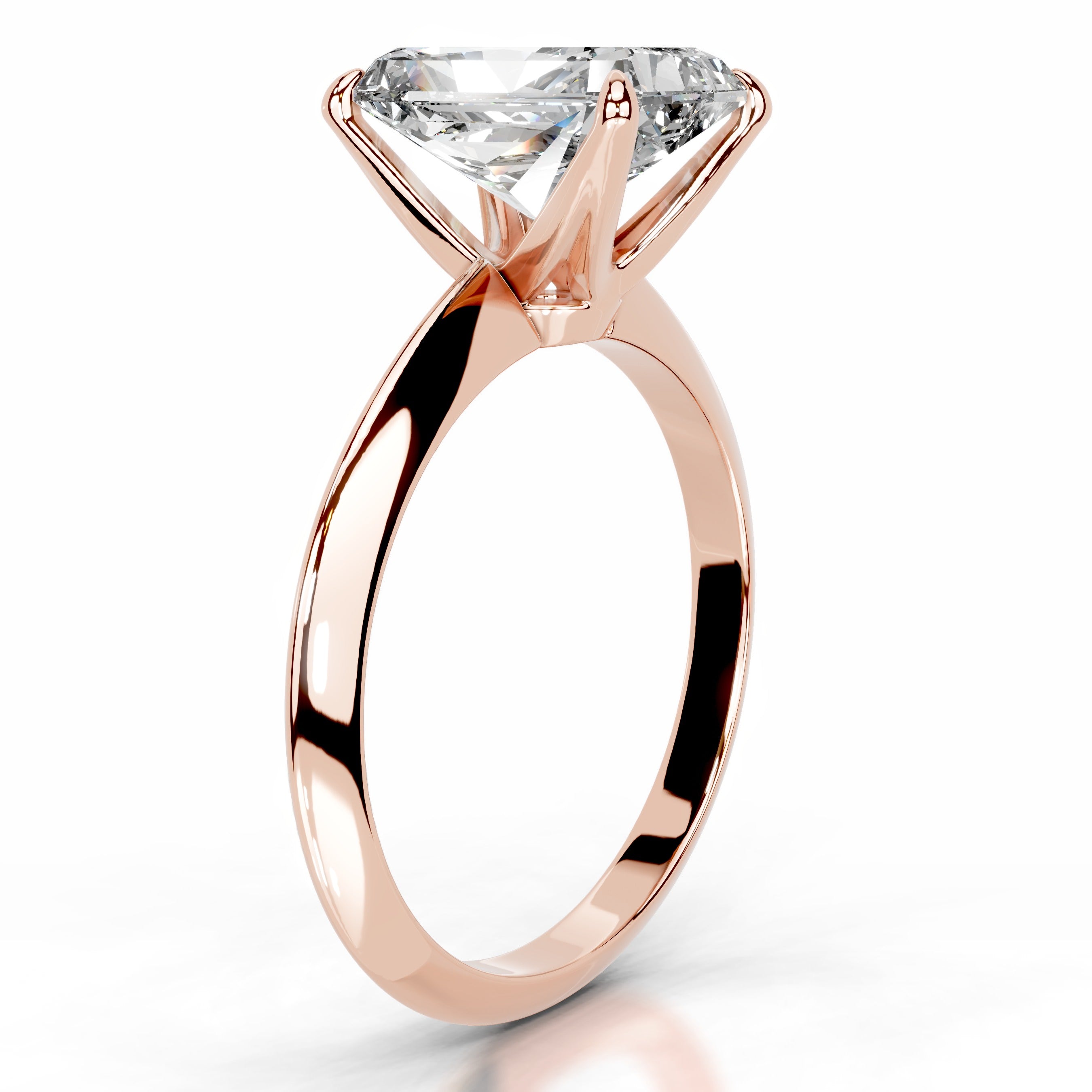 Evie Moissanite Ring - 14K Rose Gold