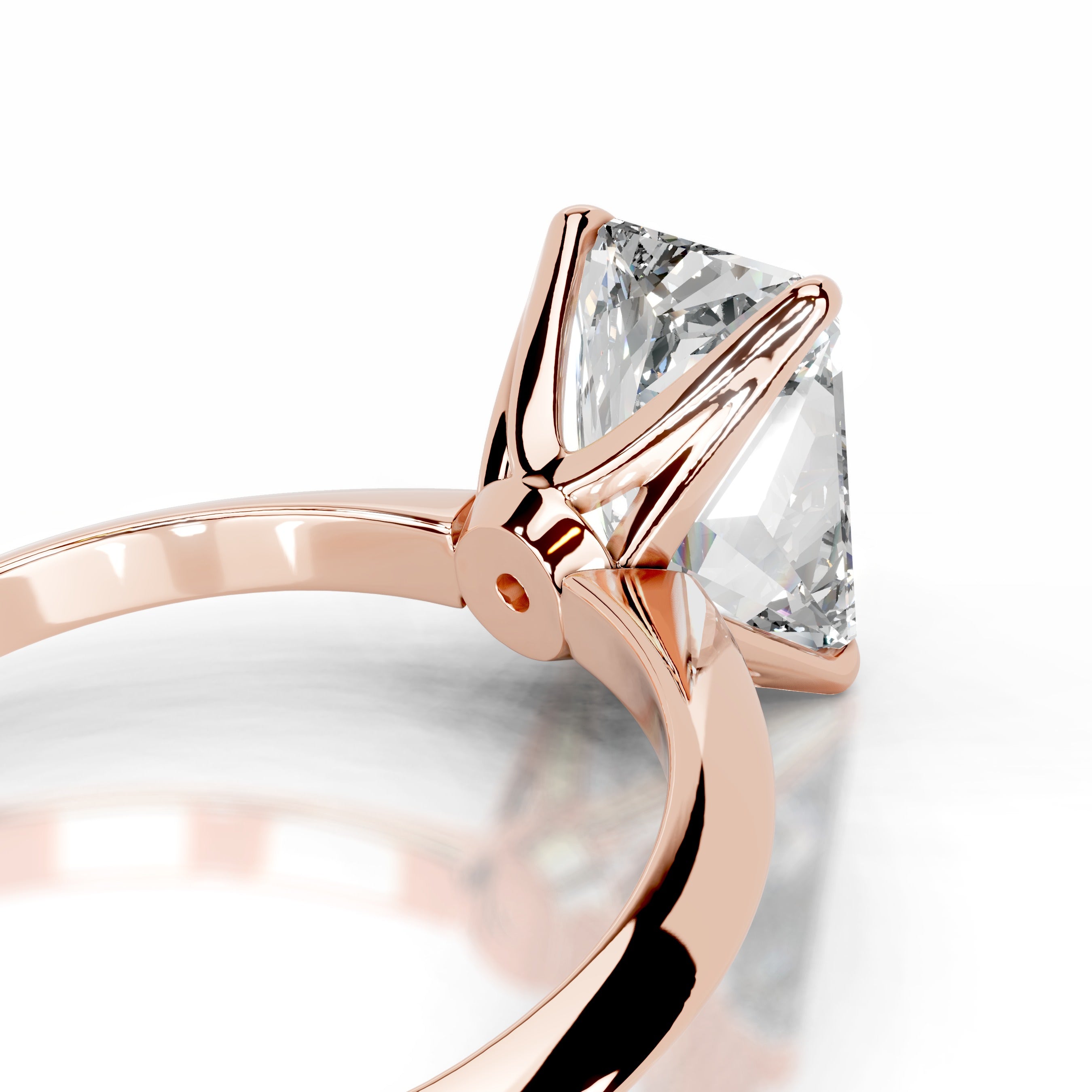 Evie Moissanite Ring - 14K Rose Gold