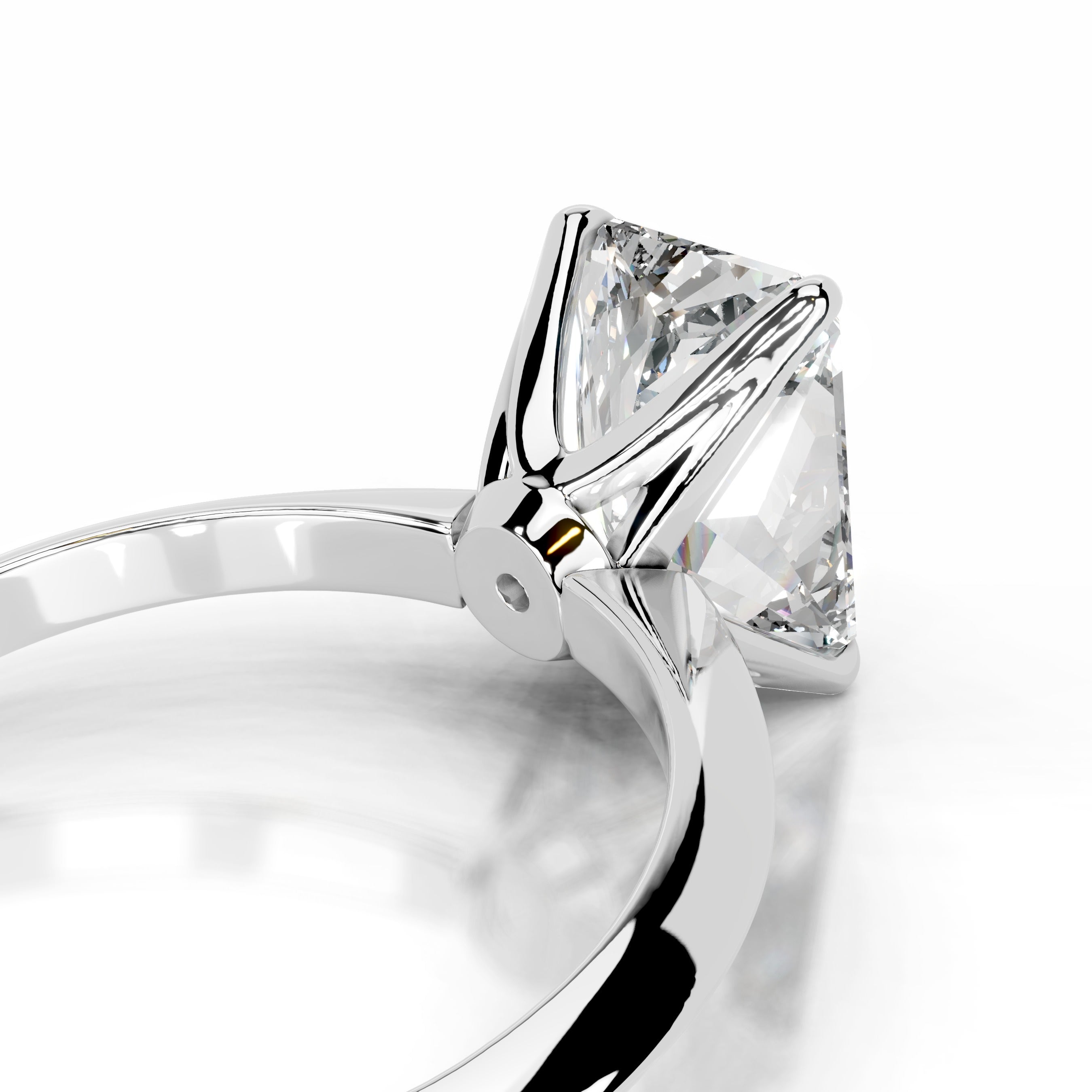 Evie Moissanite Ring - 14K White Gold