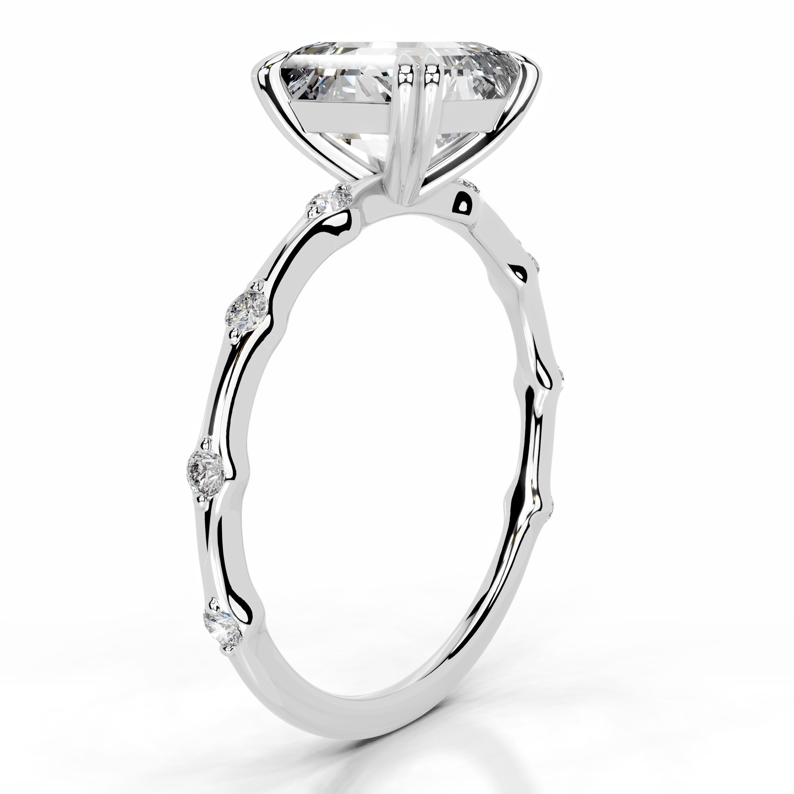 Wilma Diamond Engagement Ring - 18K White Gold