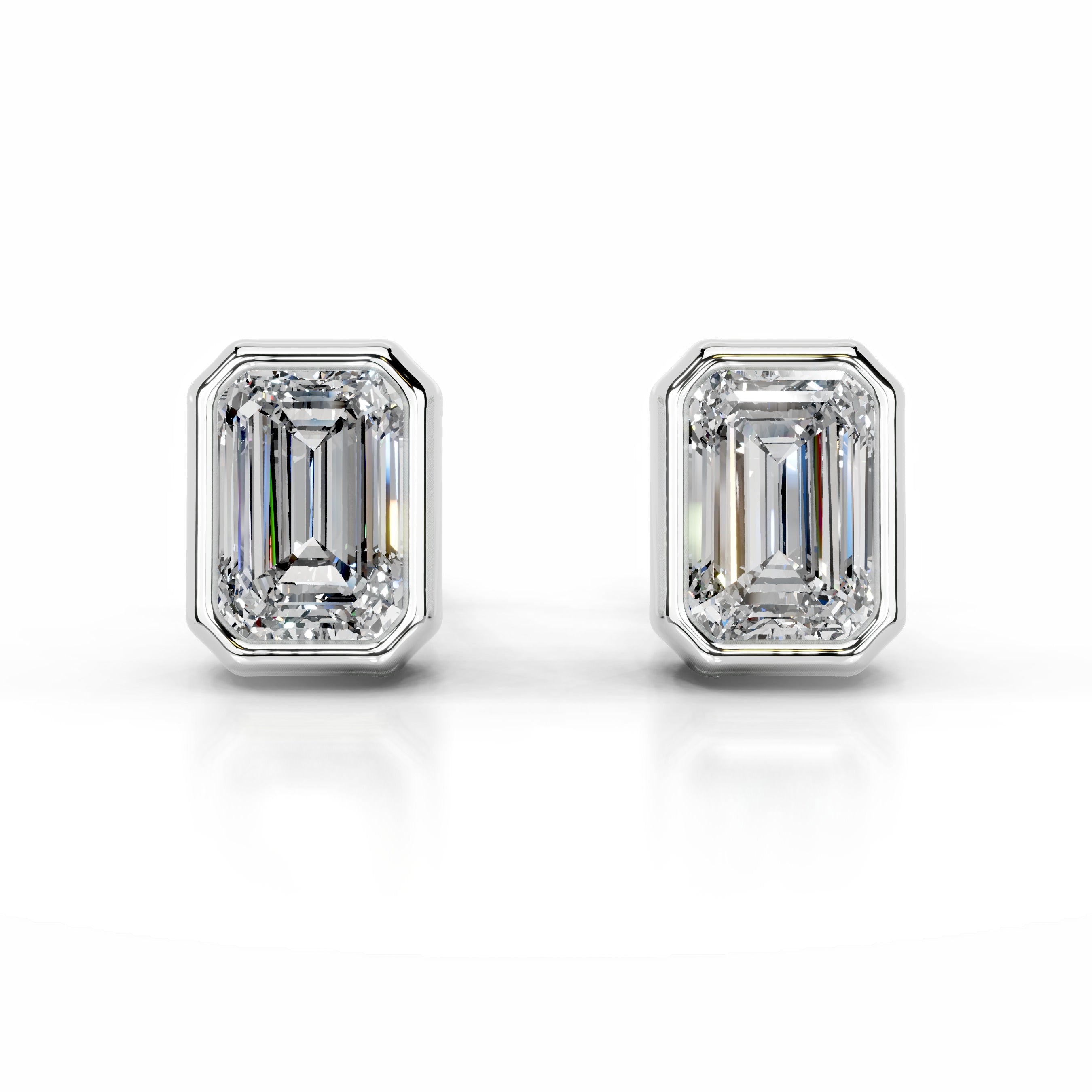 Janice Lab Grown Diamond Earrings - 18K White Gold