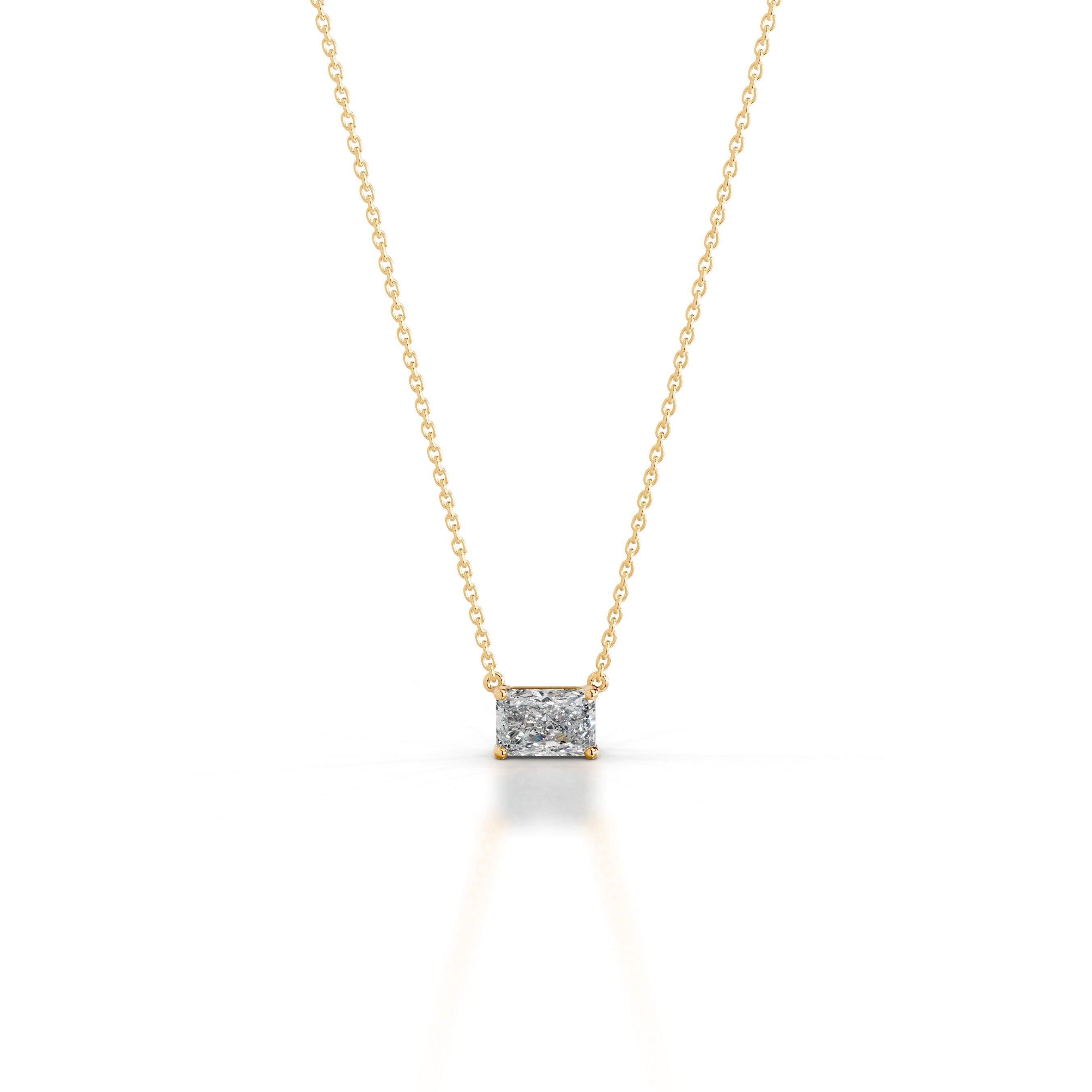 Clmence Diamond Pendant - 18K Yellow Gold - Main Stone 2 Carat