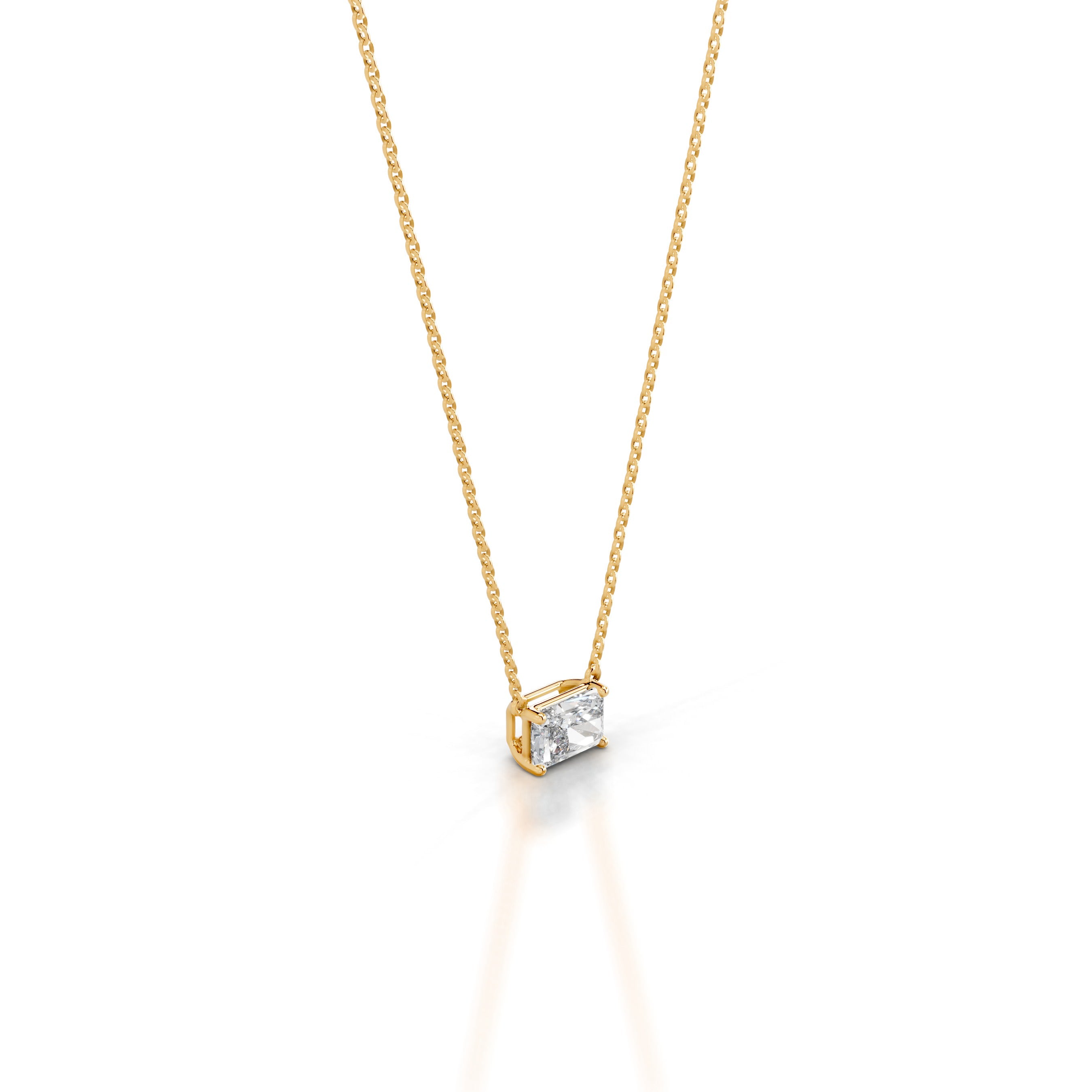 Clmence Diamond Pendant - 18K Yellow Gold