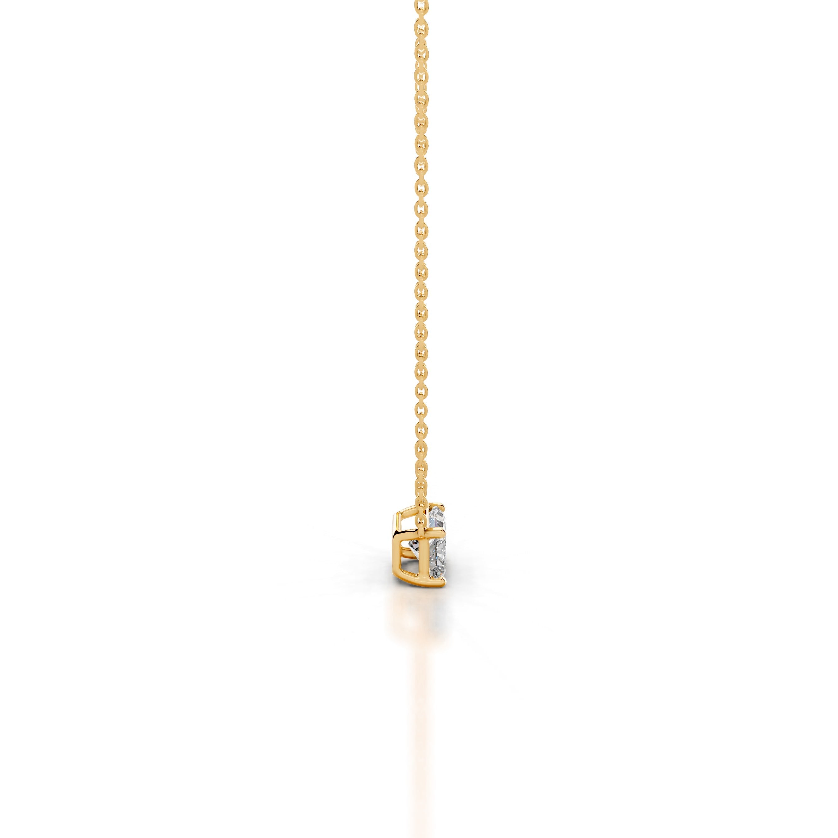 Clmence Diamond Pendant - 18K Yellow Gold - Main Stone 2 Carat